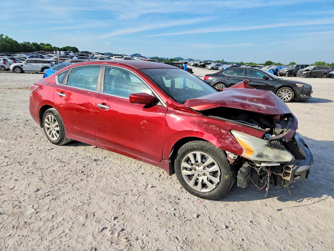 2015 Nissan Altima 2.5 S Red vin: 1N4AL3AP9FC491609