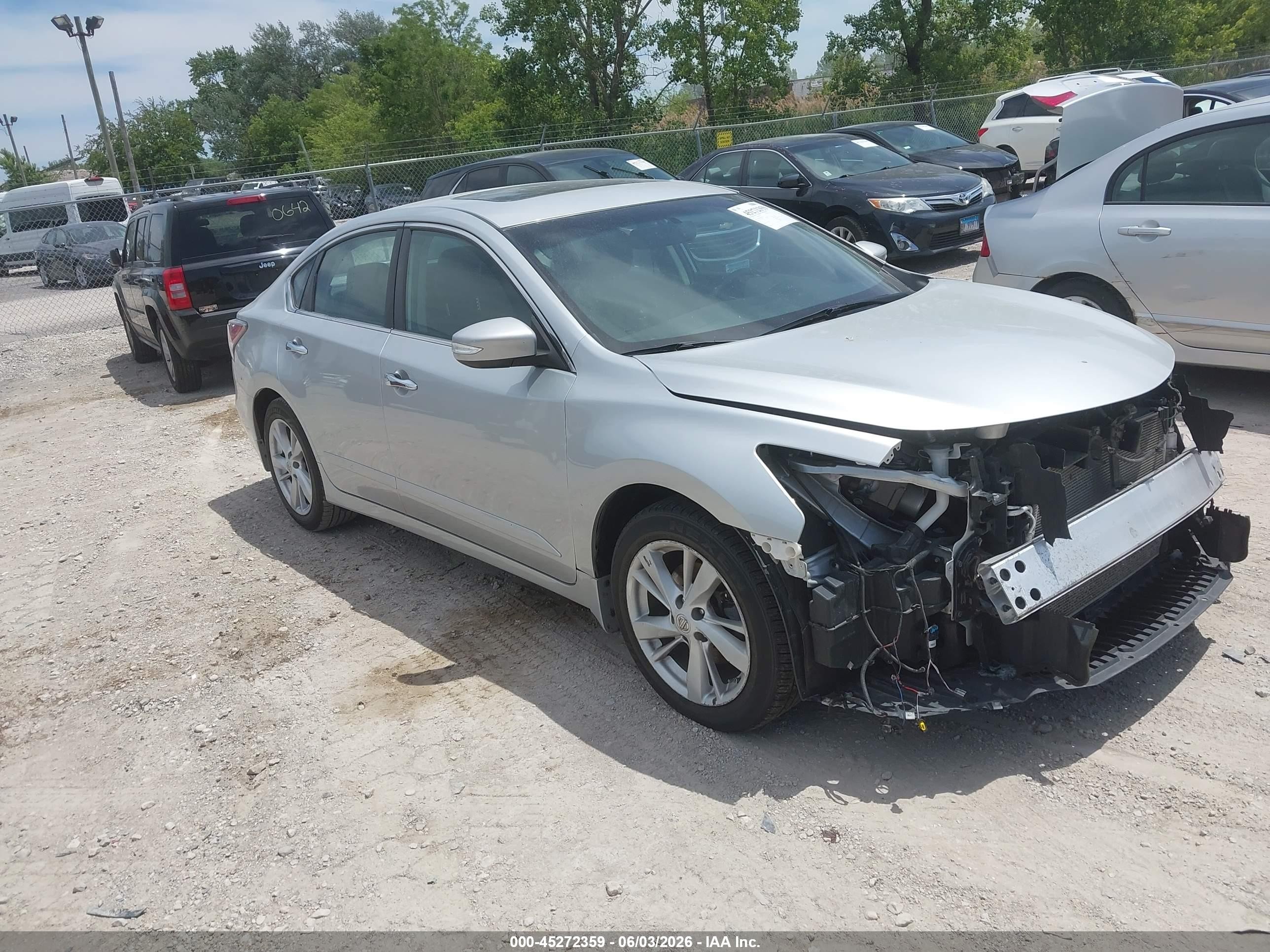 2015 Nissan Altima 2.5 Sv Silver vin: 1N4AL3AP9FC494834