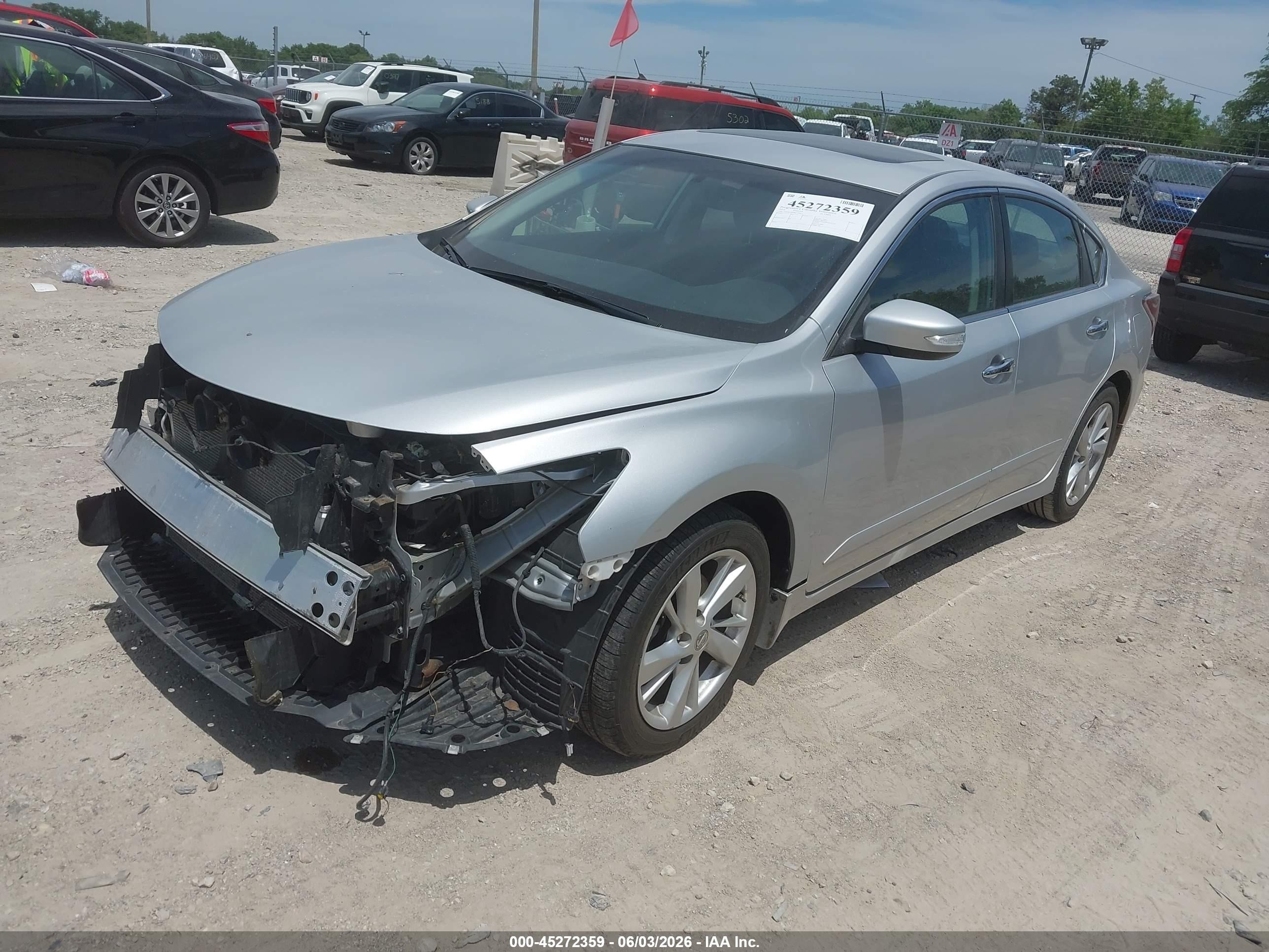 2015 Nissan Altima 2.5 Sv Silver vin: 1N4AL3AP9FC494834