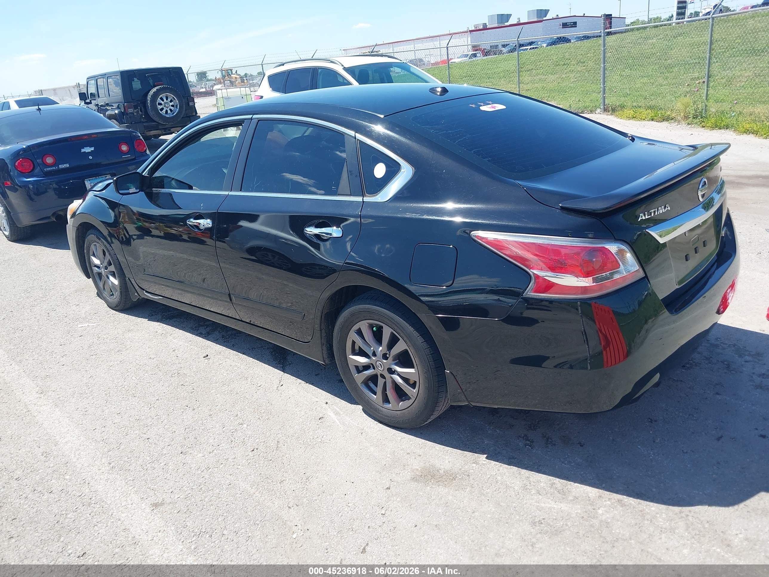 2015 Nissan Altima 2.5 S Black vin: 1N4AL3AP9FC569435