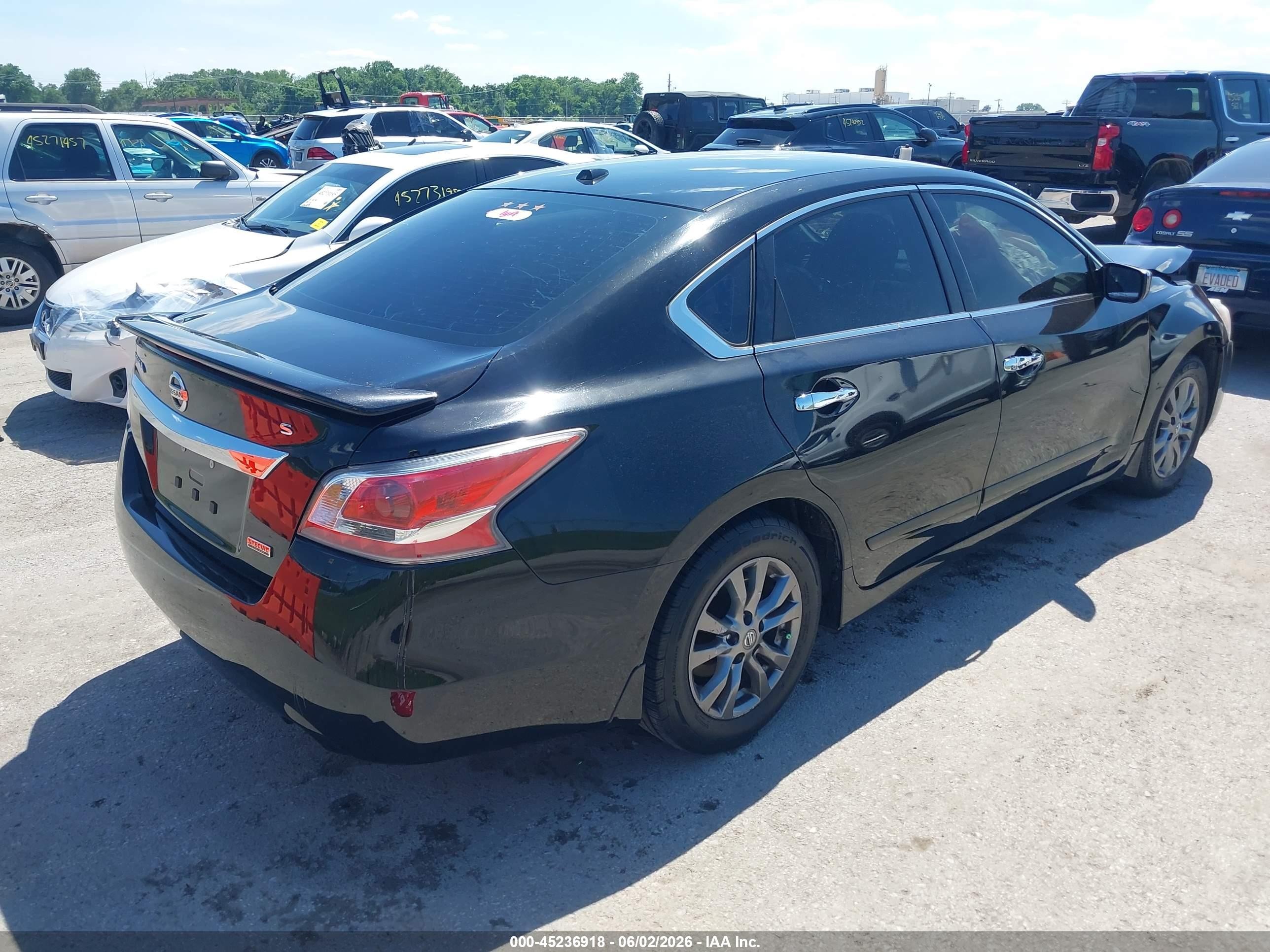 2015 Nissan Altima 2.5 S Black vin: 1N4AL3AP9FC569435