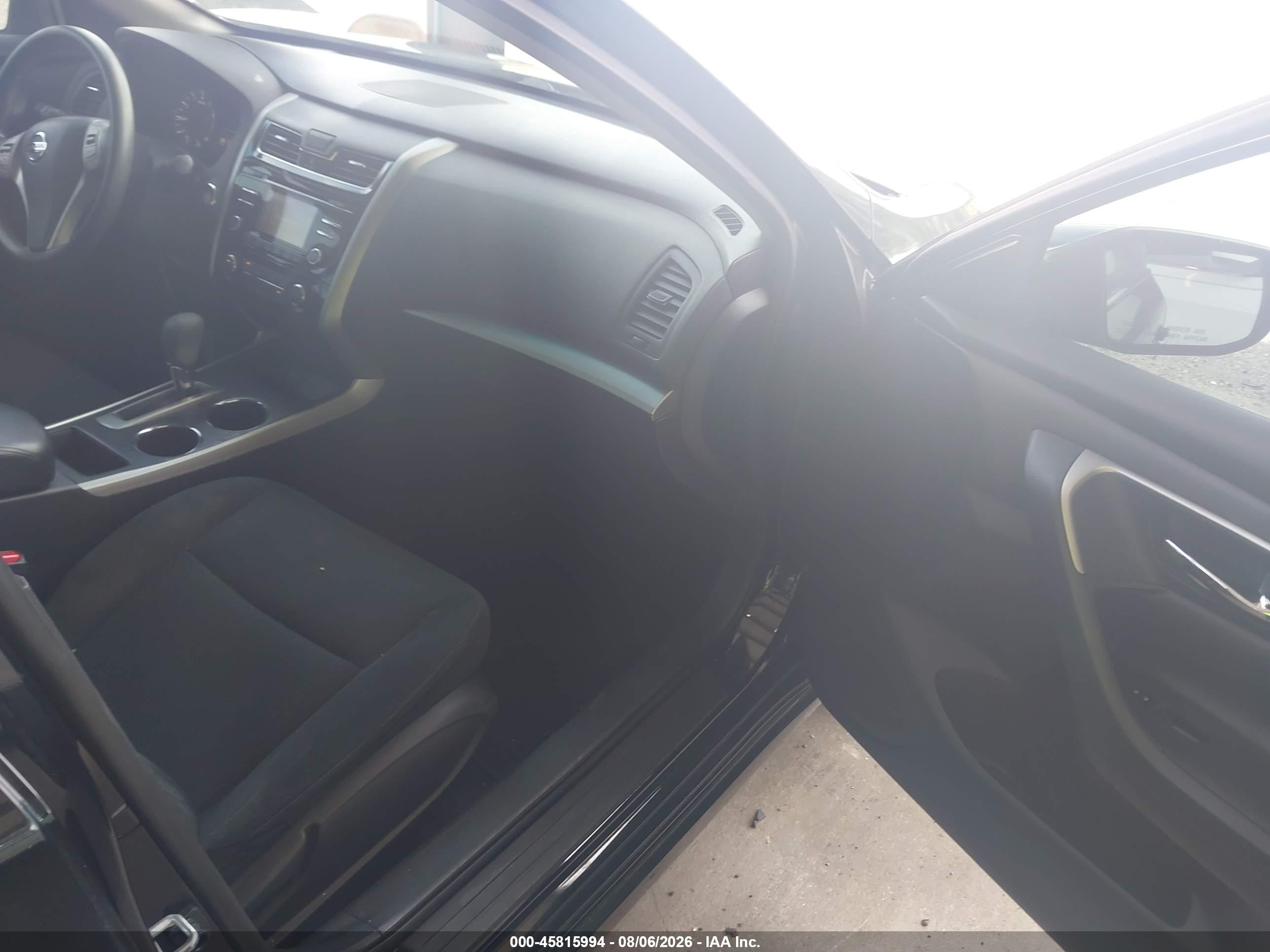 2015 Nissan Altima 2.5 S Black vin: 1N4AL3AP9FC582816