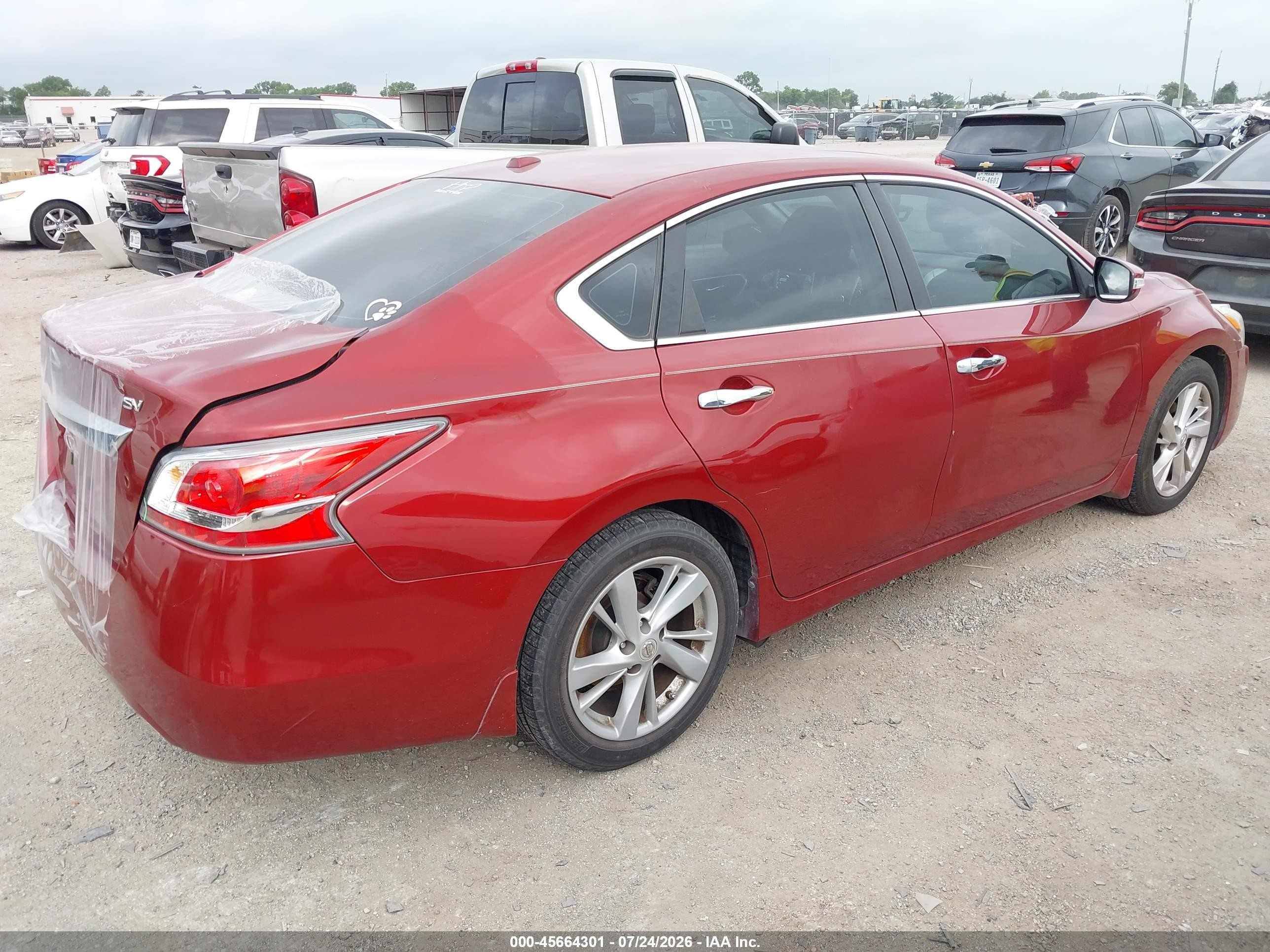 2015 Nissan Altima 2.5 Sv Red vin: 1N4AL3AP9FC584761