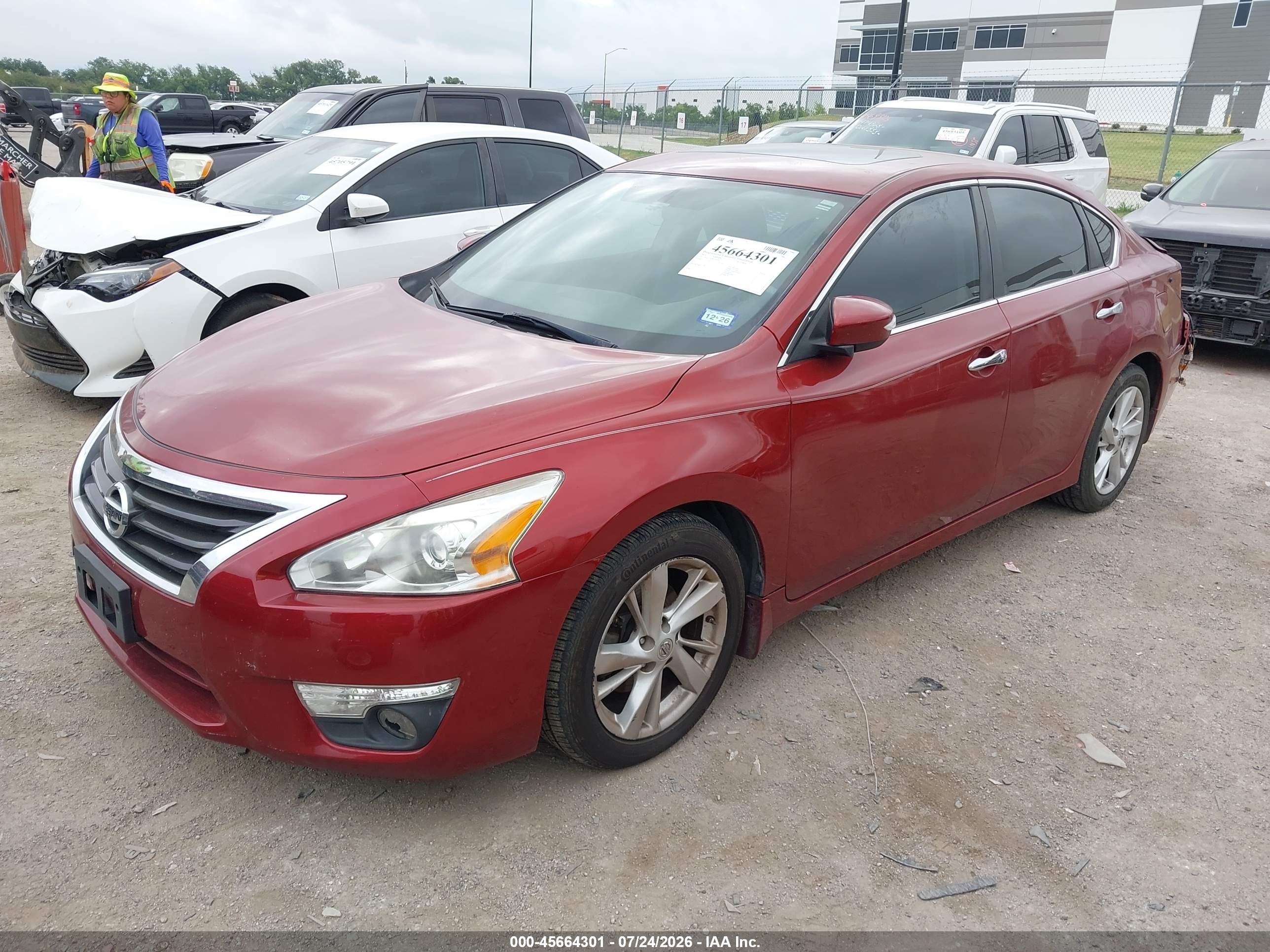 2015 Nissan Altima 2.5 Sv Red vin: 1N4AL3AP9FC584761