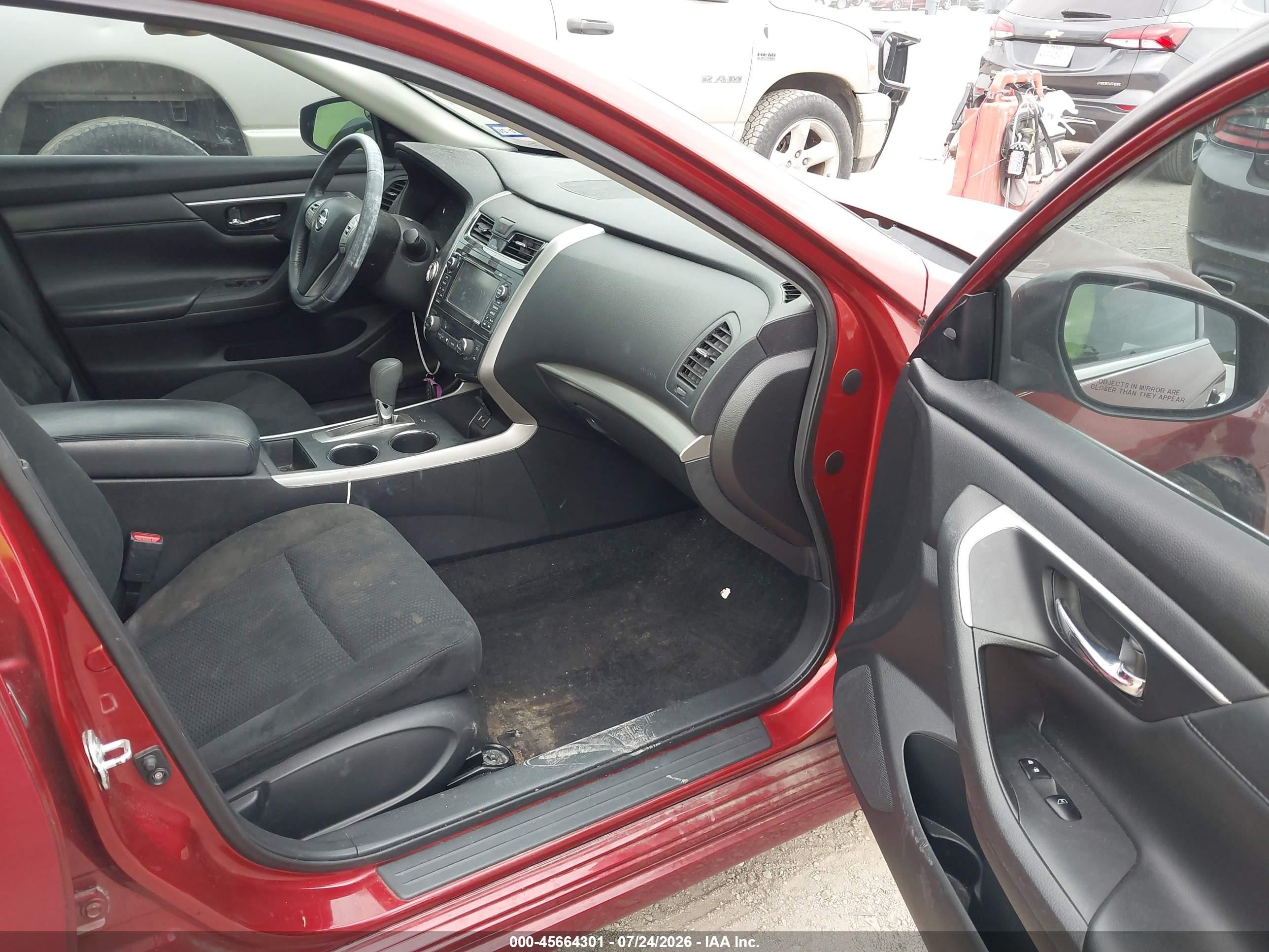2015 Nissan Altima 2.5 Sv Red vin: 1N4AL3AP9FC584761