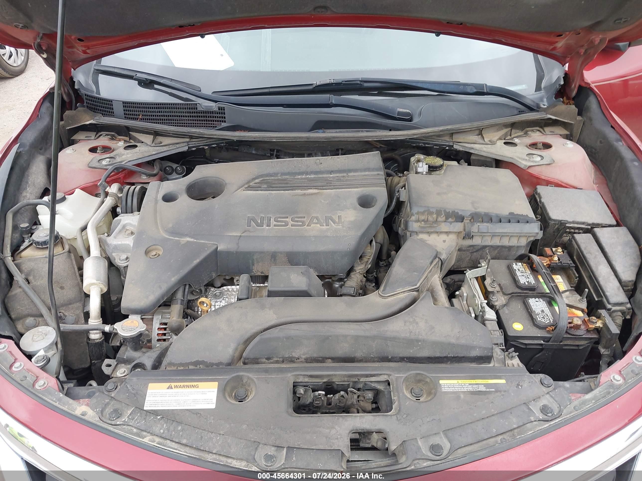 2015 Nissan Altima 2.5 Sv Red vin: 1N4AL3AP9FC584761