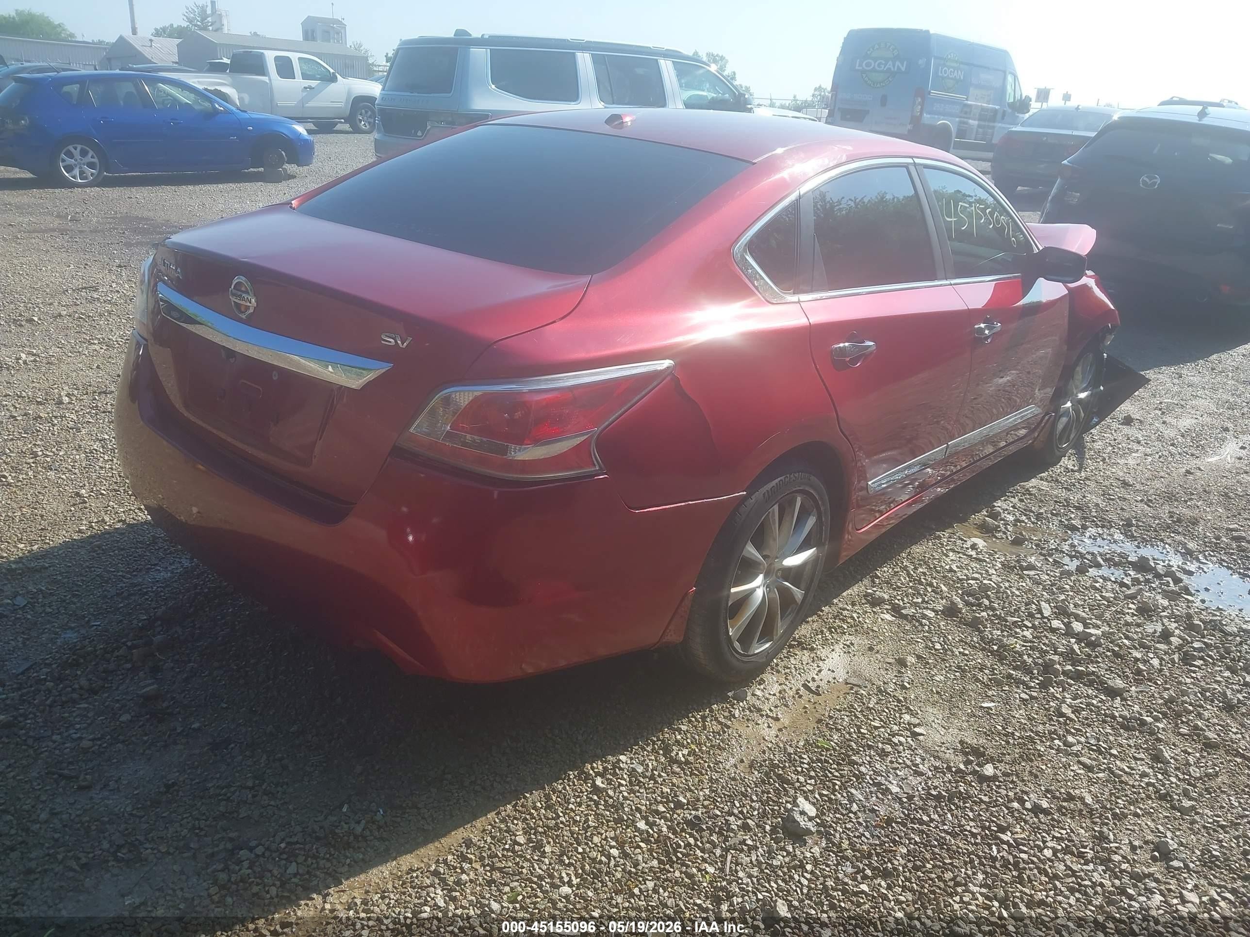2015 Nissan Altima 2.5 Sv Красный vin: 1N4AL3AP9FC591550