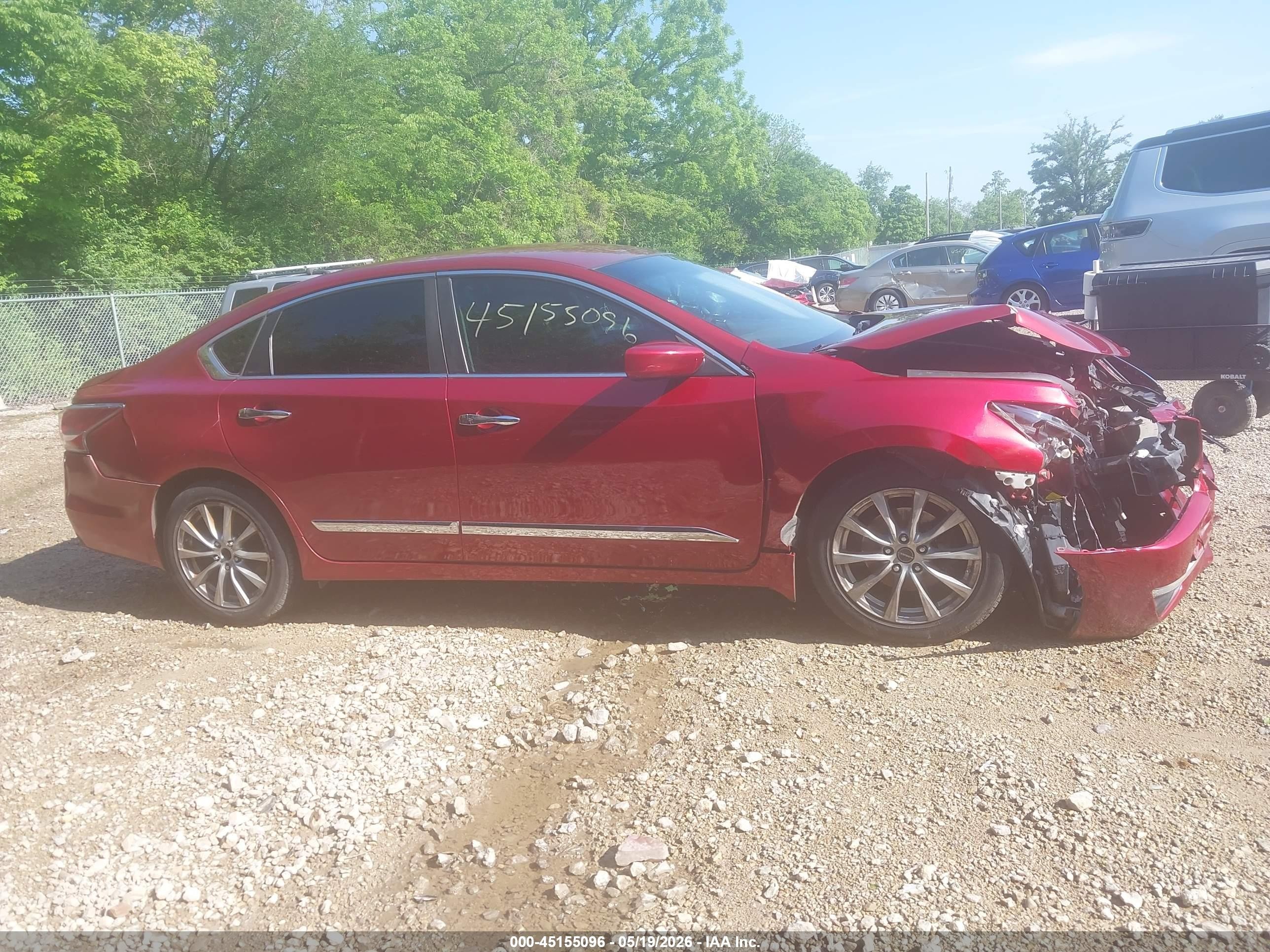 2015 Nissan Altima 2.5 Sv Красный vin: 1N4AL3AP9FC591550