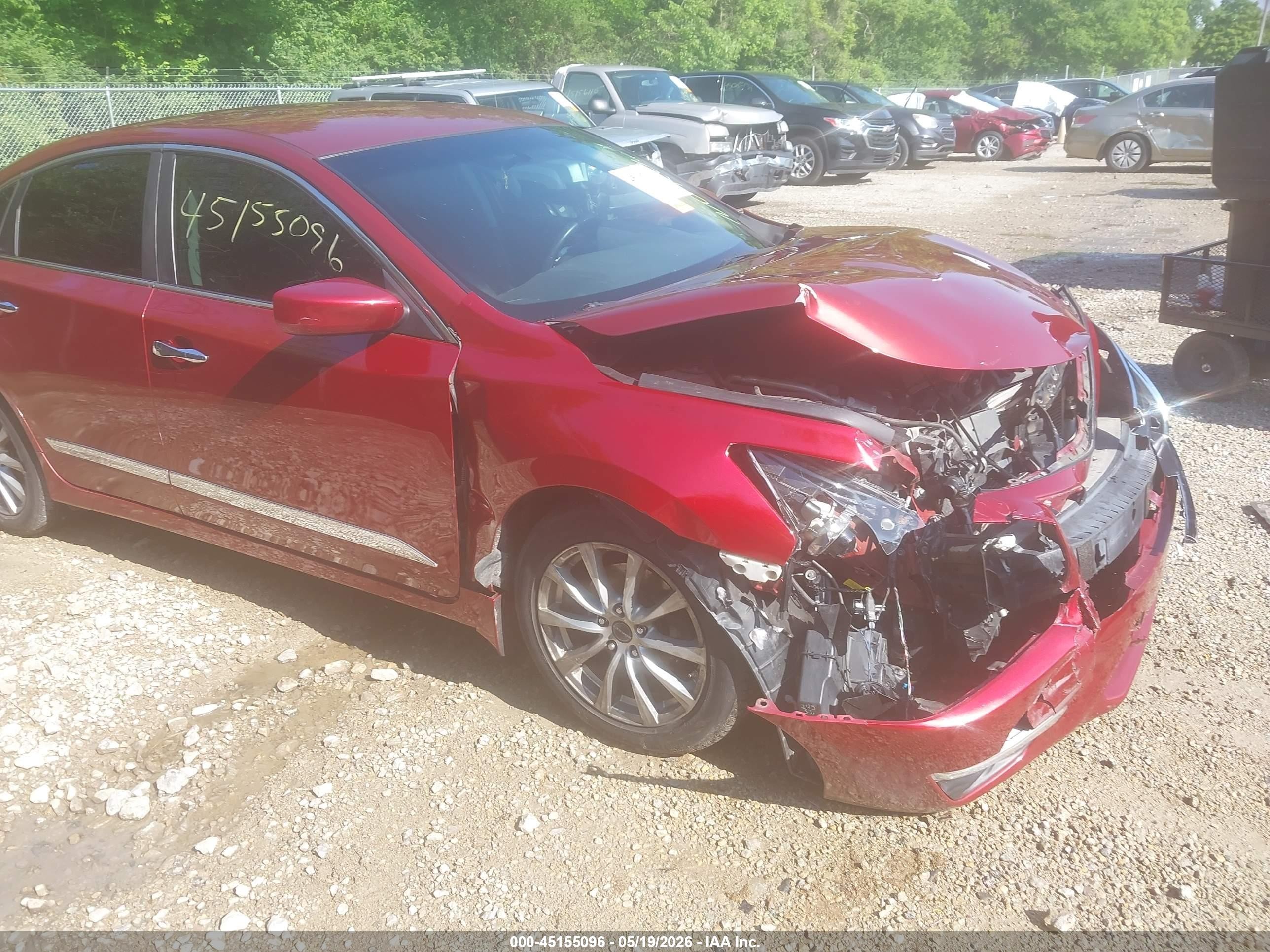 2015 Nissan Altima 2.5 Sv Красный vin: 1N4AL3AP9FC591550