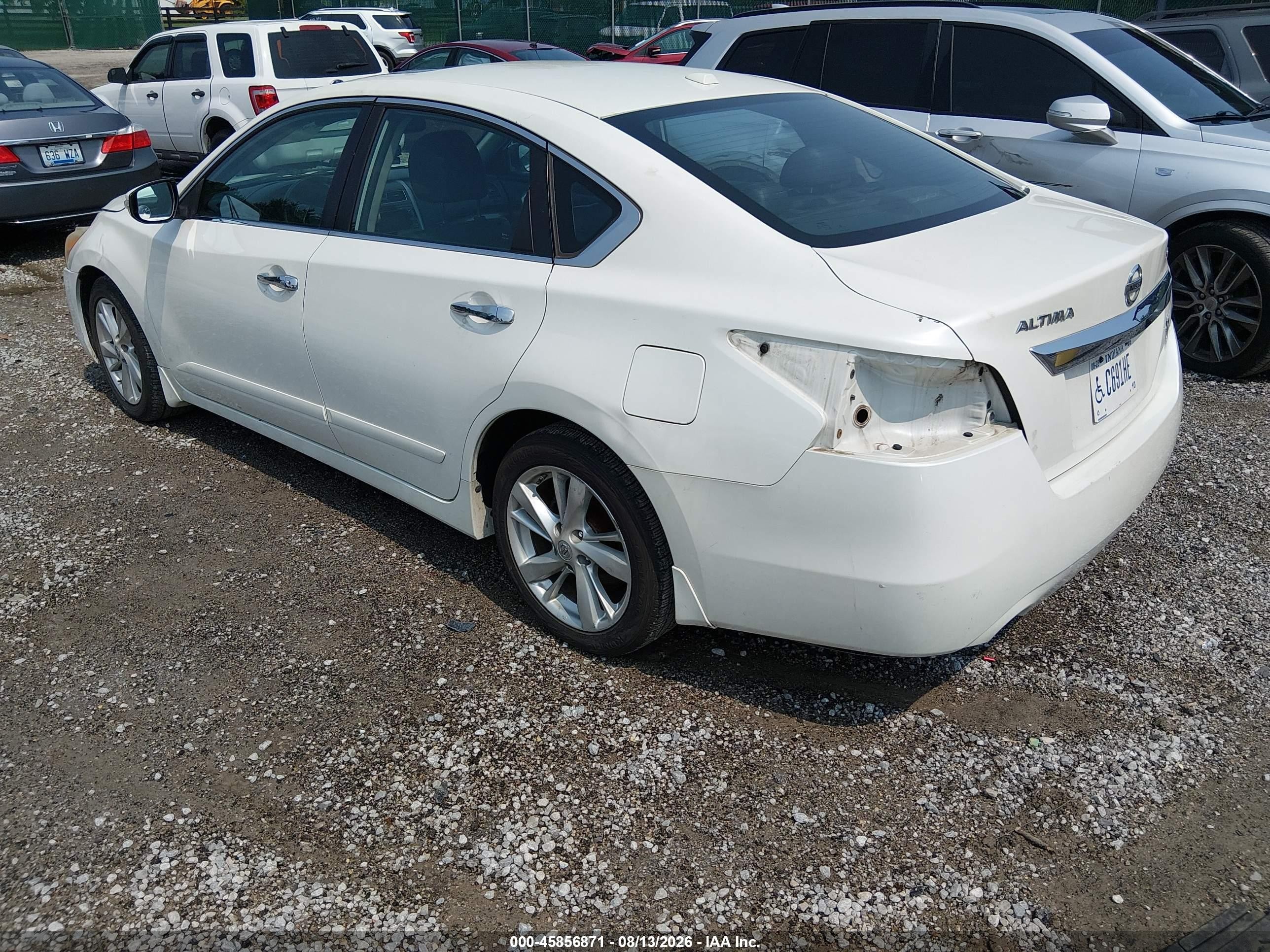 2015 Nissan Altima 2.5 Sl White vin: 1N4AL3AP9FC595971