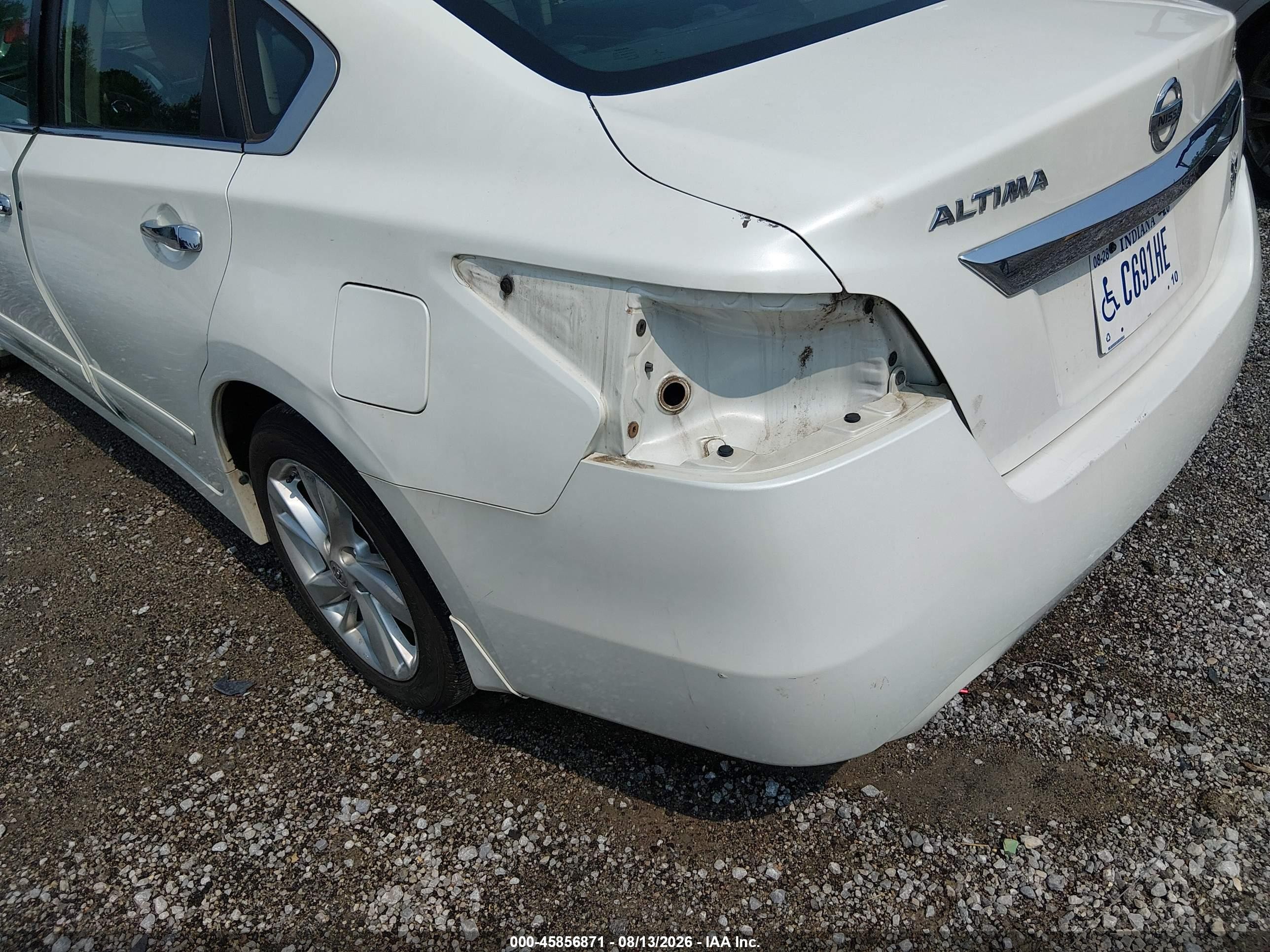 2015 Nissan Altima 2.5 Sl White vin: 1N4AL3AP9FC595971