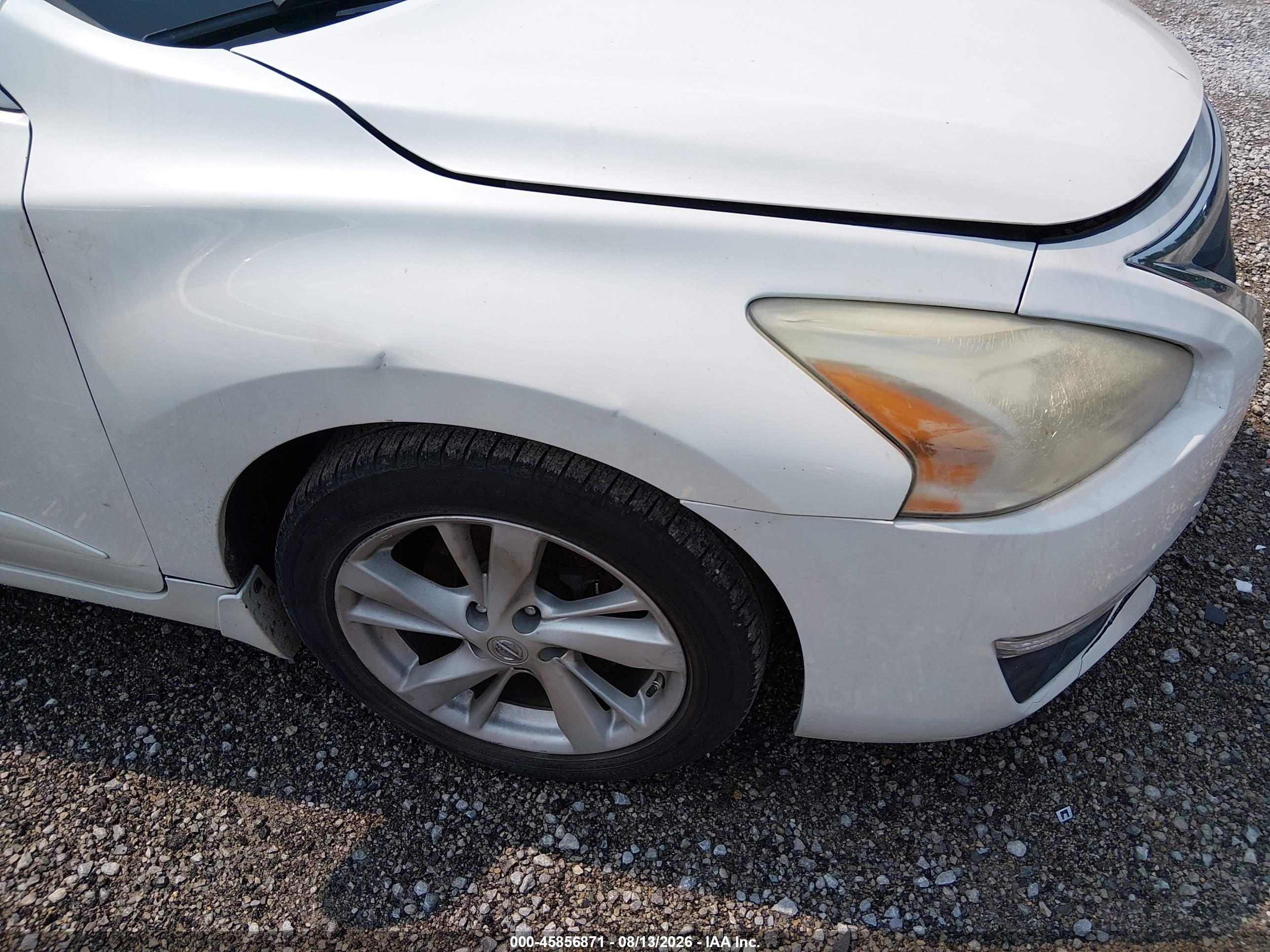 2015 Nissan Altima 2.5 Sl White vin: 1N4AL3AP9FC595971