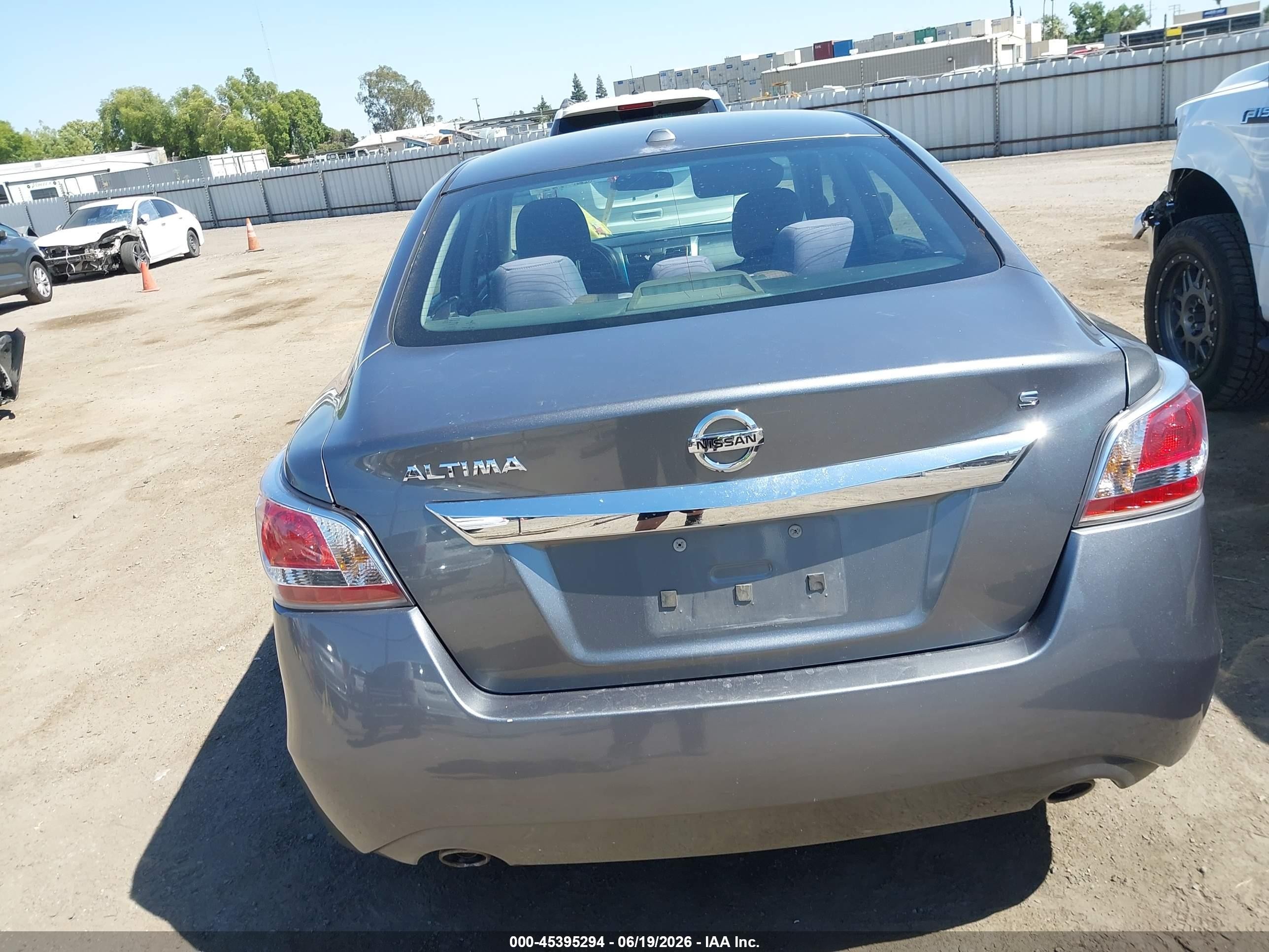 2015 Nissan Altima 2.5/2.5 S/2.5 Sl/2.5 Sv Gray vin: 1N4AL3AP9FN326714
