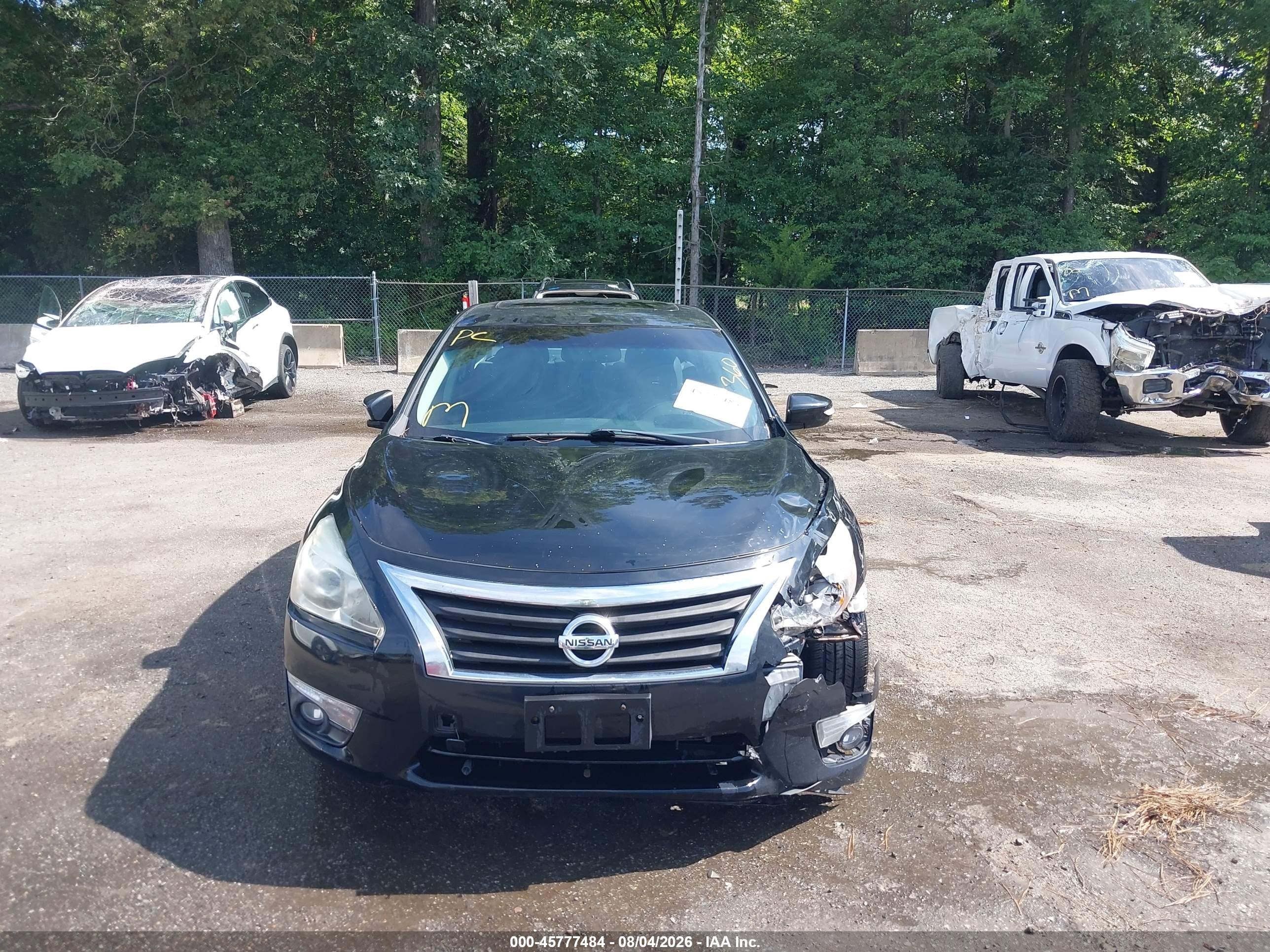 2015 Nissan Altima 2.5 Sl Black vin: 1N4AL3AP9FN349328