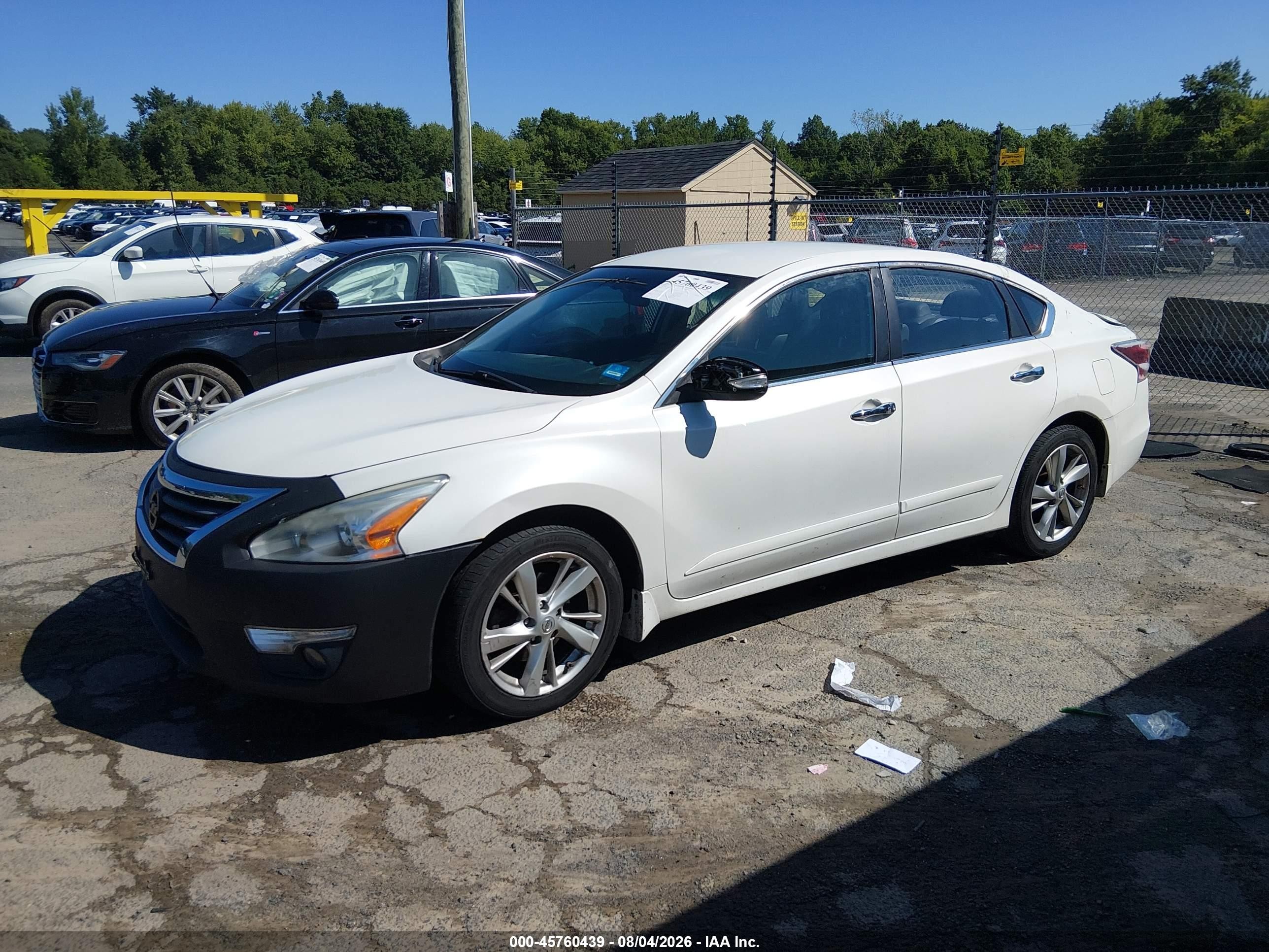 2015 Nissan Altima 2.5 Sl White vin: 1N4AL3AP9FN350365