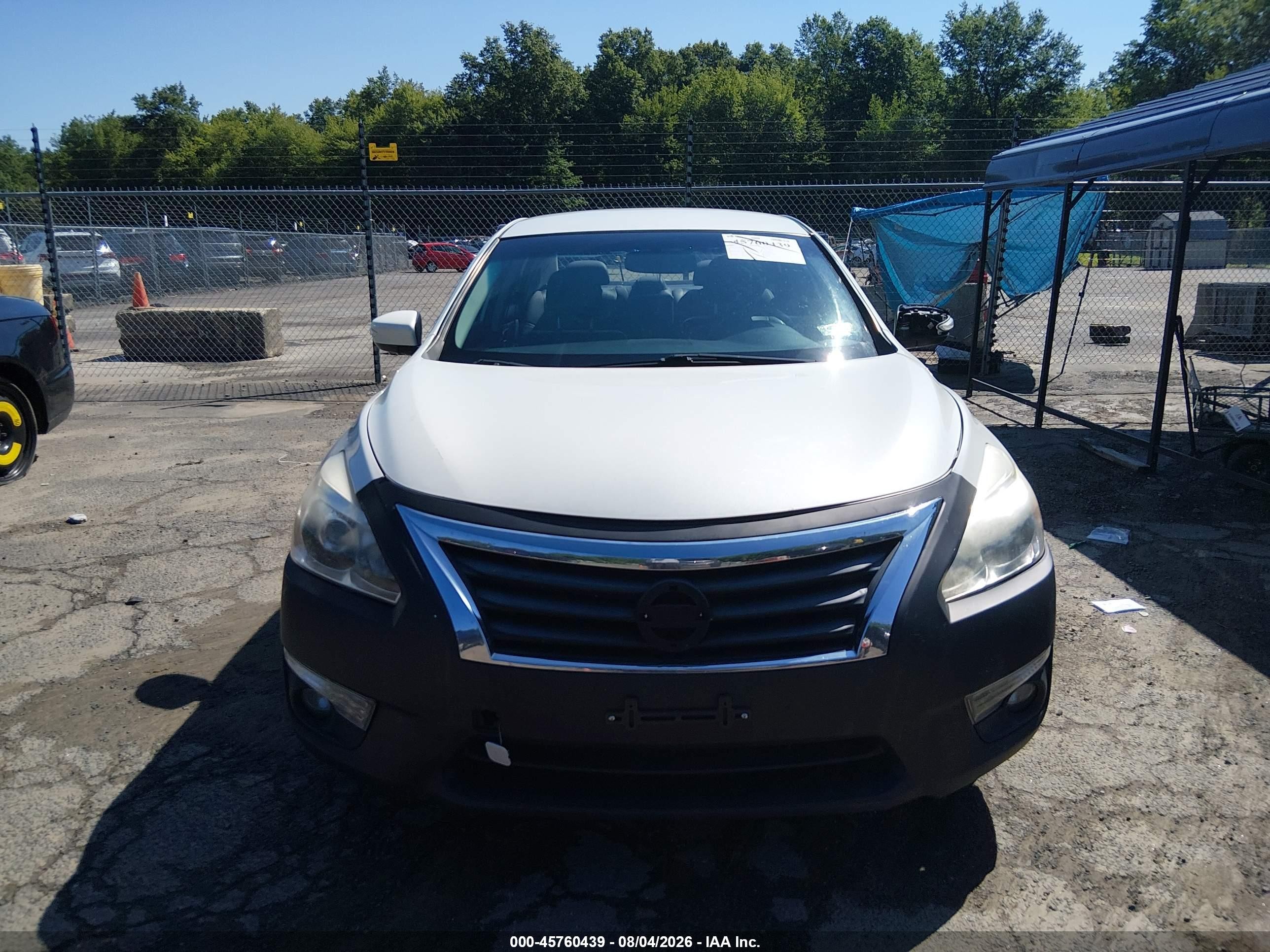 2015 Nissan Altima 2.5 Sl White vin: 1N4AL3AP9FN350365