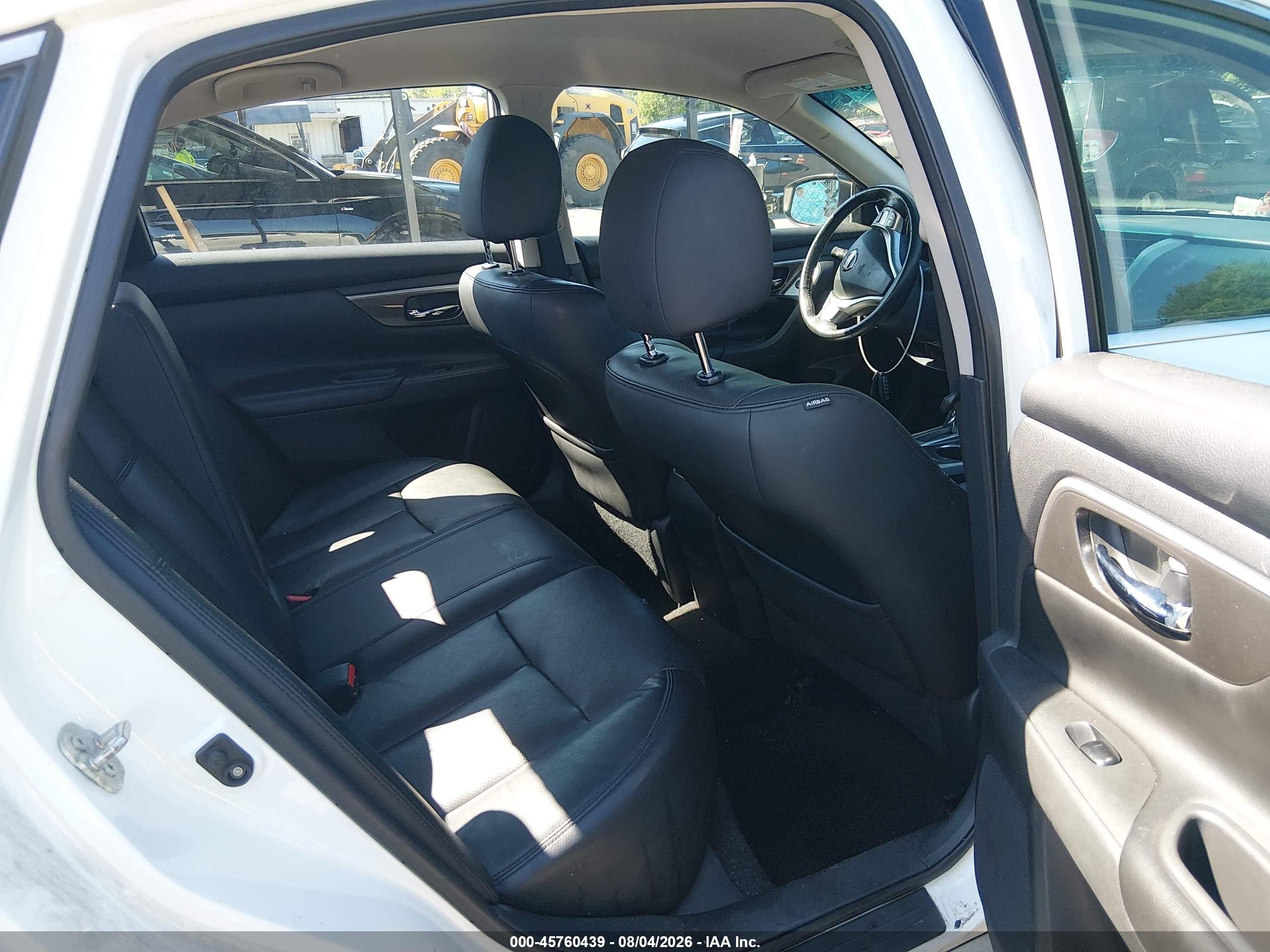 2015 Nissan Altima 2.5 Sl White vin: 1N4AL3AP9FN350365