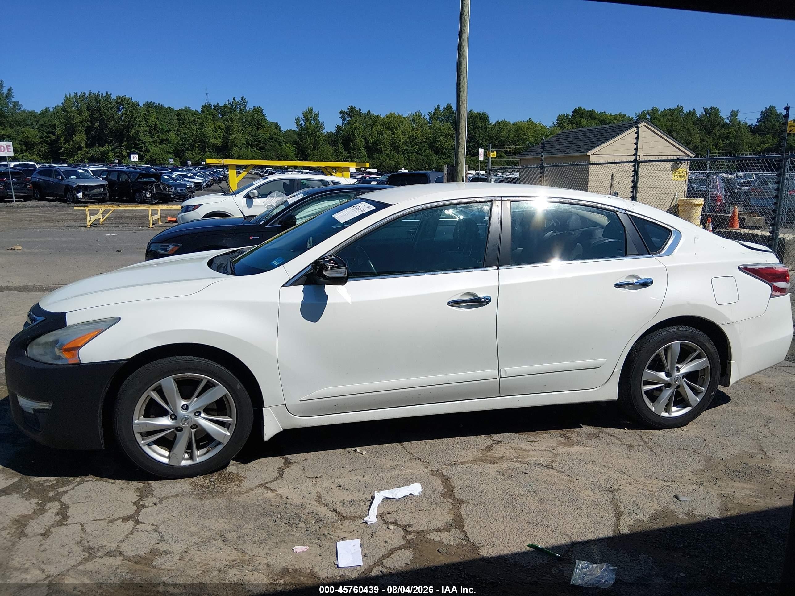 2015 Nissan Altima 2.5 Sl White vin: 1N4AL3AP9FN350365
