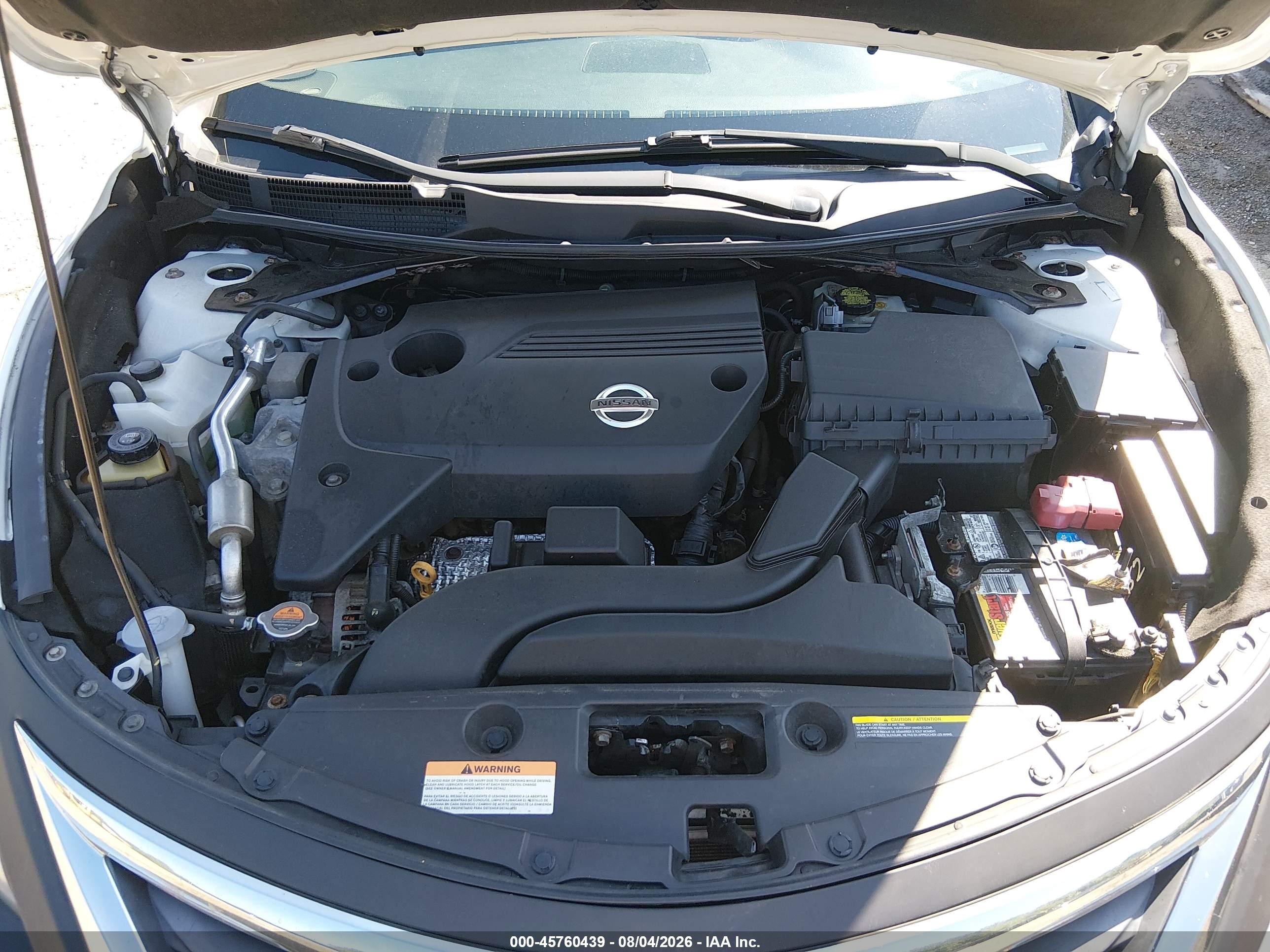 2015 Nissan Altima 2.5 Sl White vin: 1N4AL3AP9FN350365