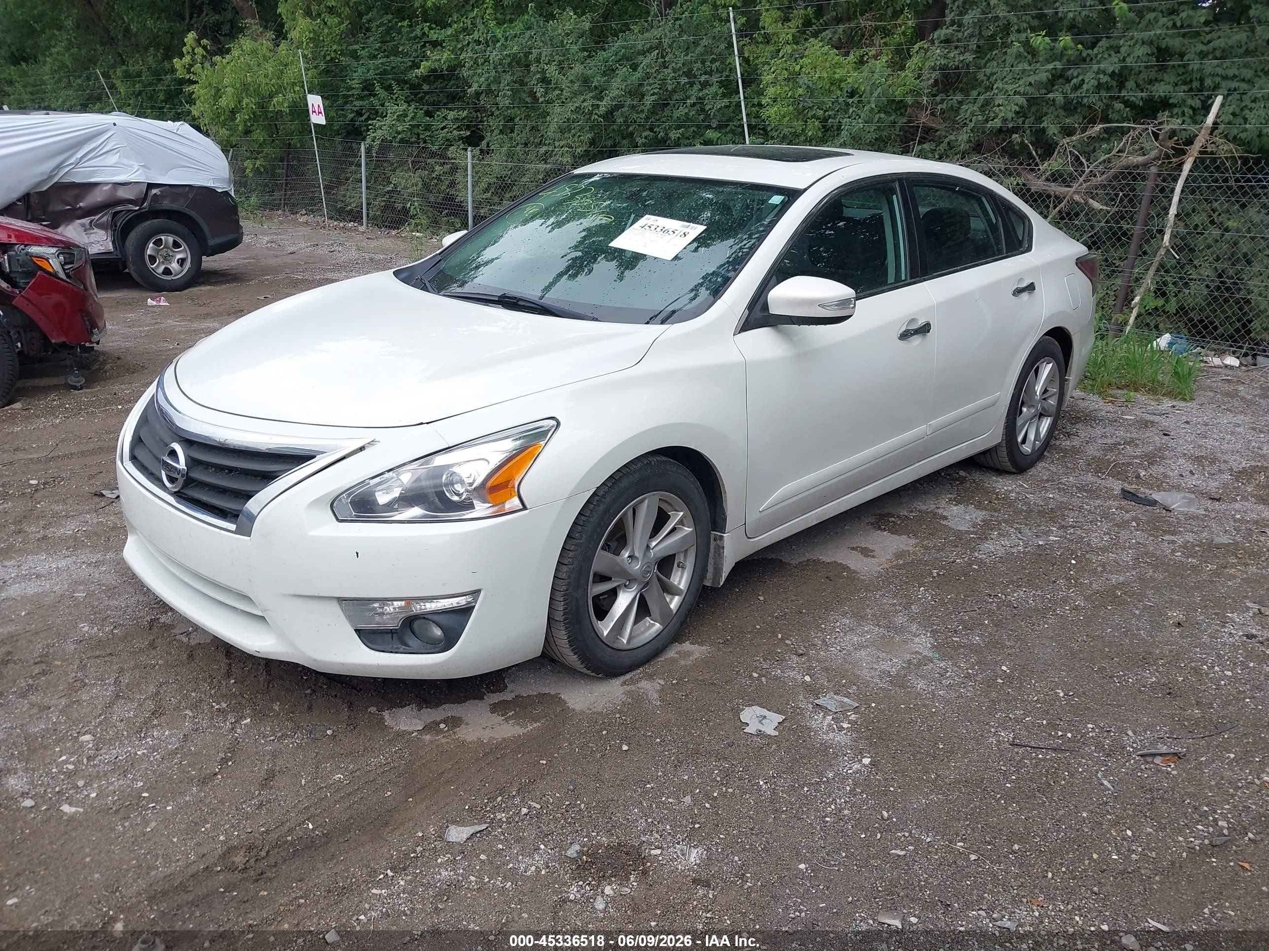 2015 Nissan Altima 2.5 Sl White vin: 1N4AL3AP9FN352486