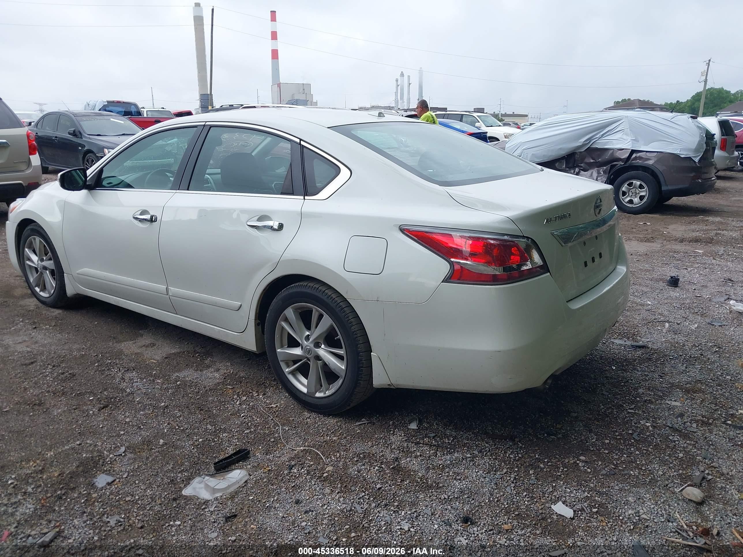 2015 Nissan Altima 2.5 Sl White vin: 1N4AL3AP9FN352486