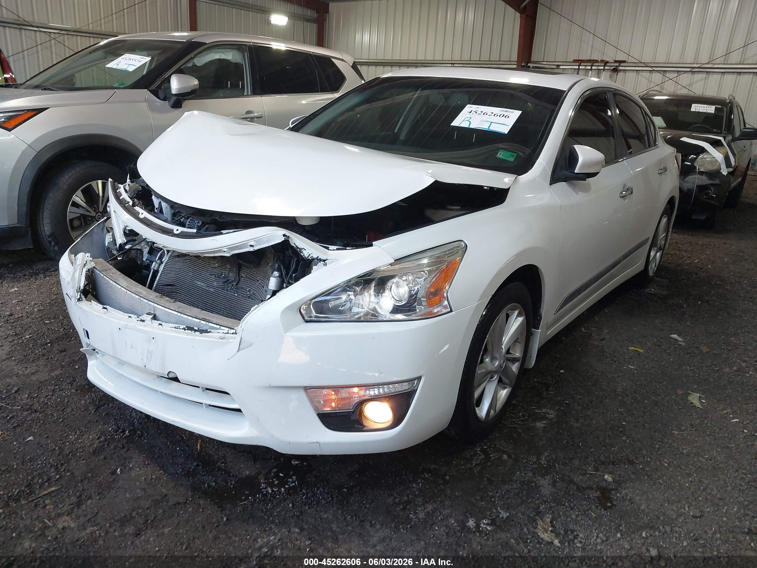 2015 Nissan Altima 2.5 Sl White vin: 1N4AL3AP9FN353279