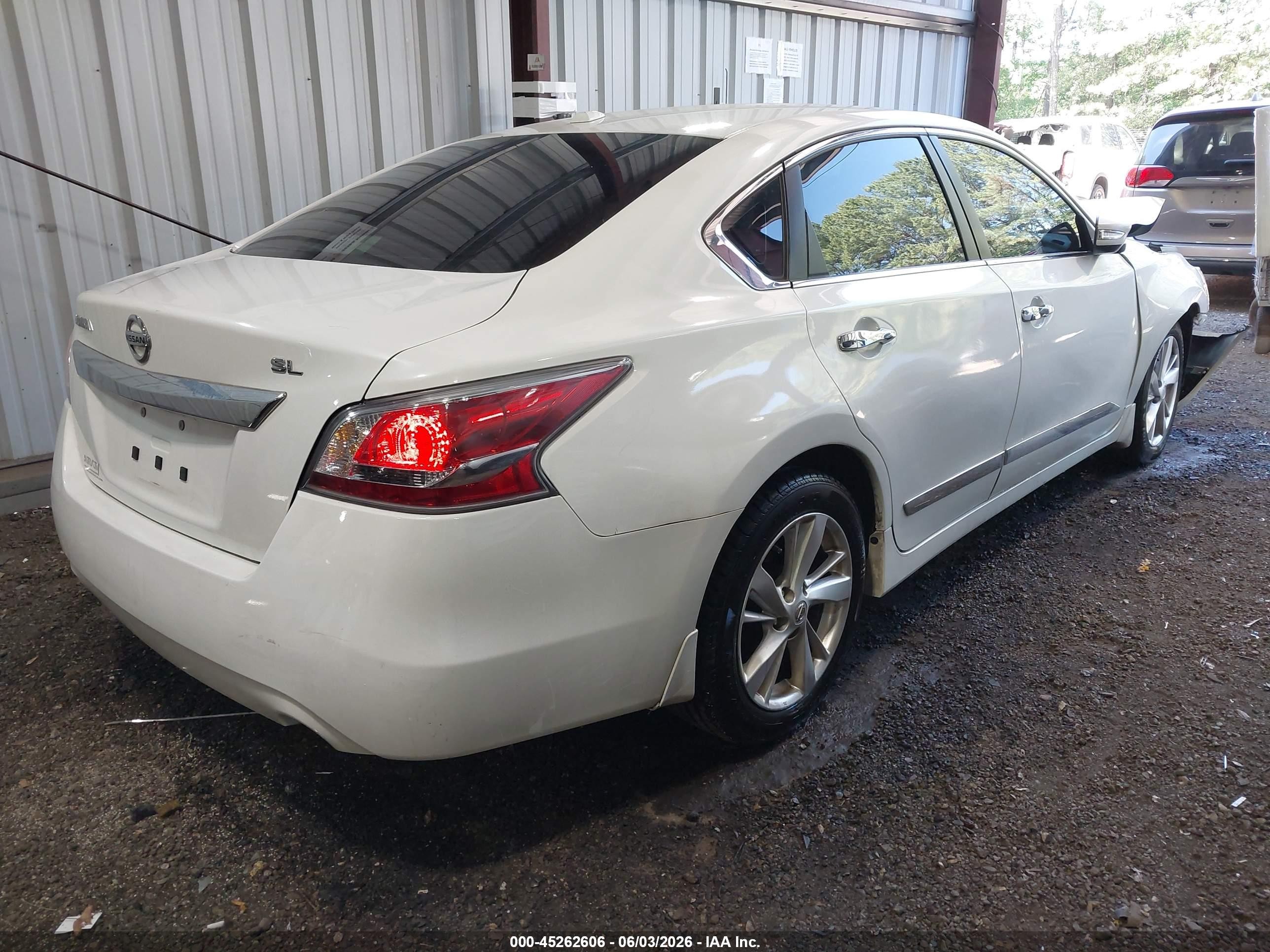 2015 Nissan Altima 2.5 Sl White vin: 1N4AL3AP9FN353279