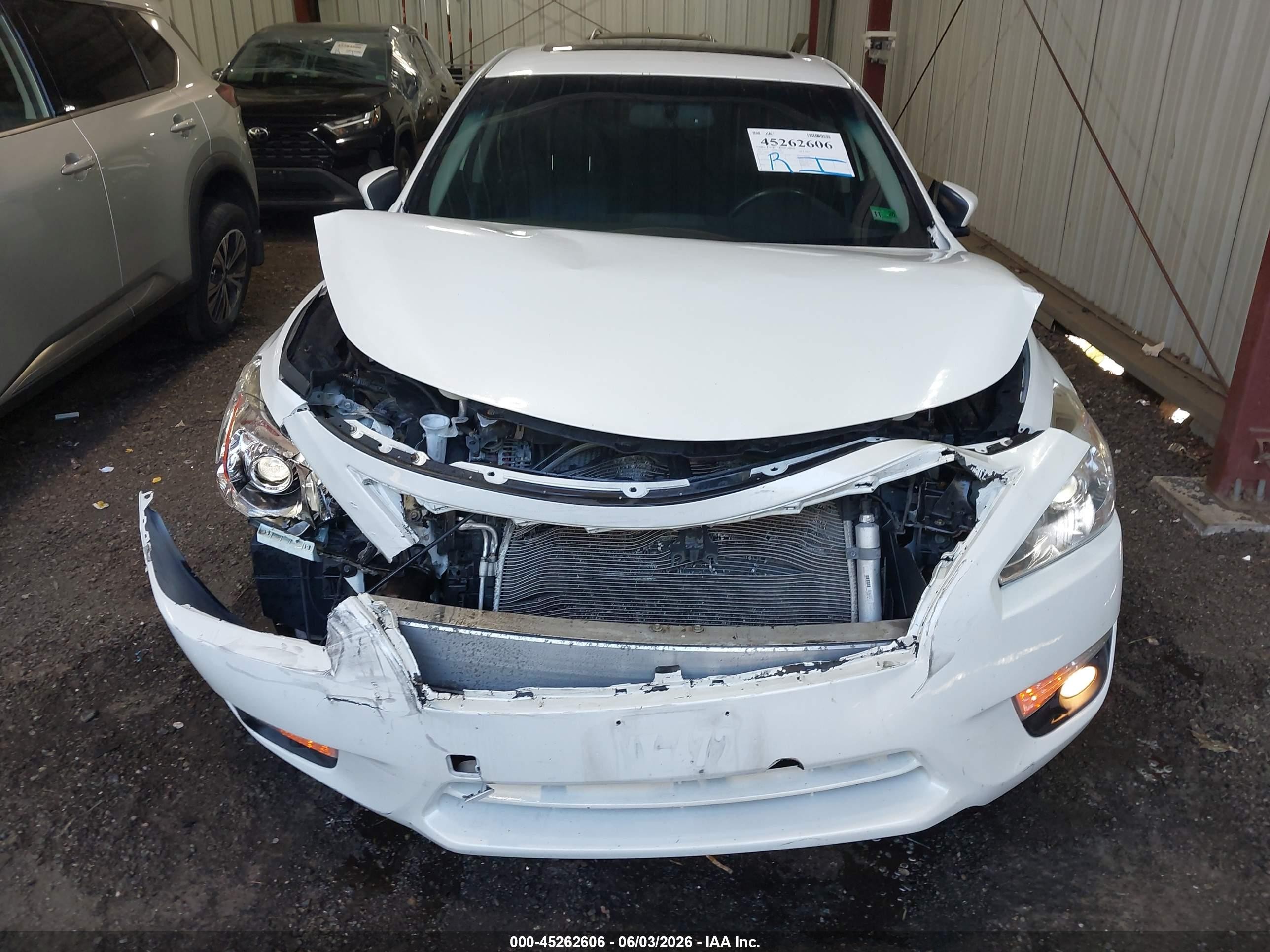 2015 Nissan Altima 2.5 Sl White vin: 1N4AL3AP9FN353279