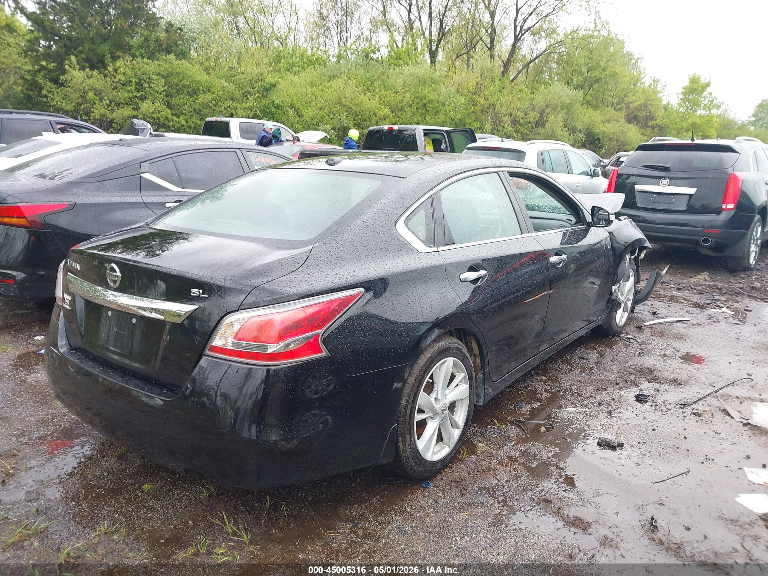 2015 Nissan Altima 2.5 Sl Black vin: 1N4AL3AP9FN359759