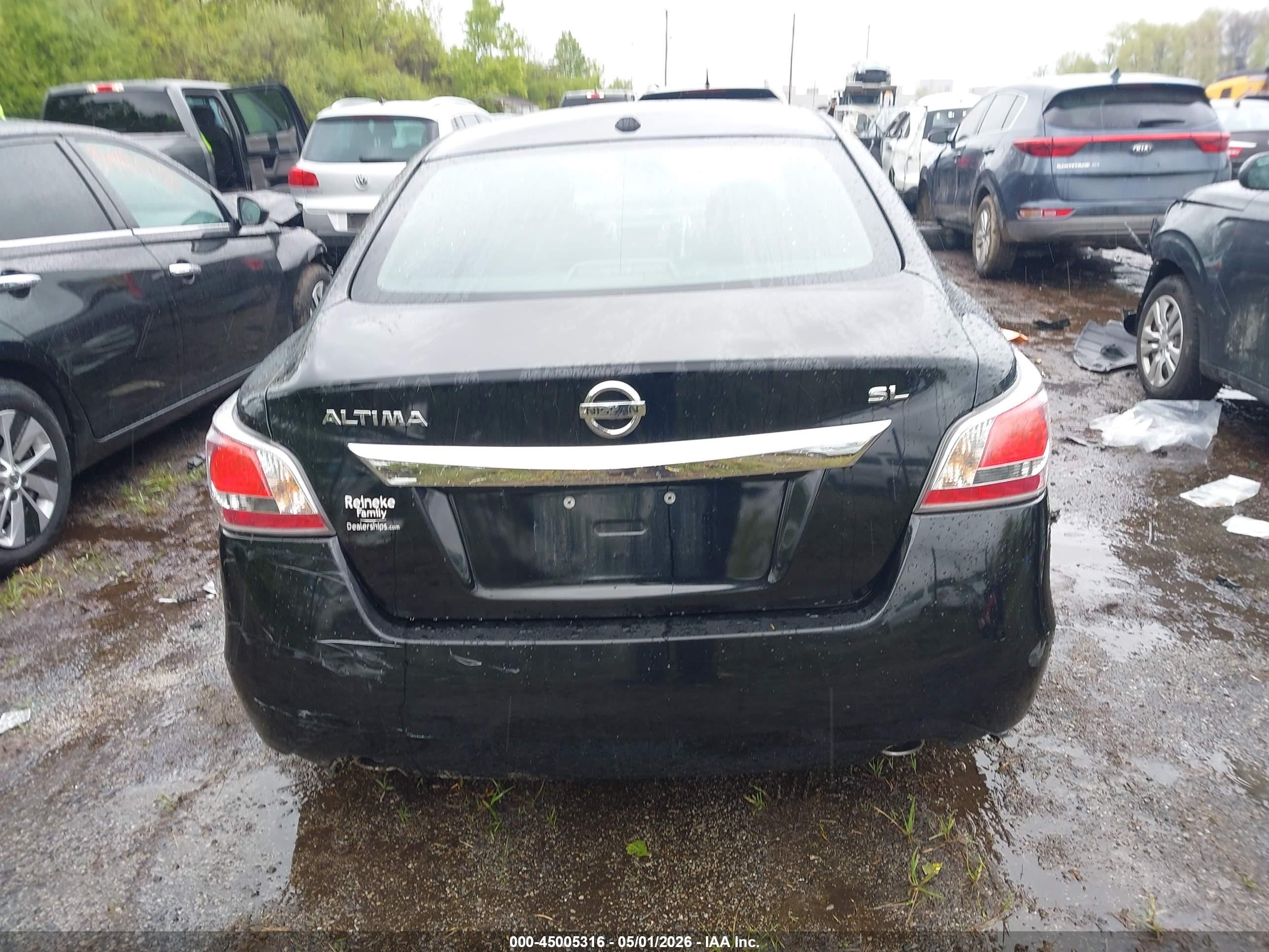 2015 Nissan Altima 2.5 Sl Black vin: 1N4AL3AP9FN359759