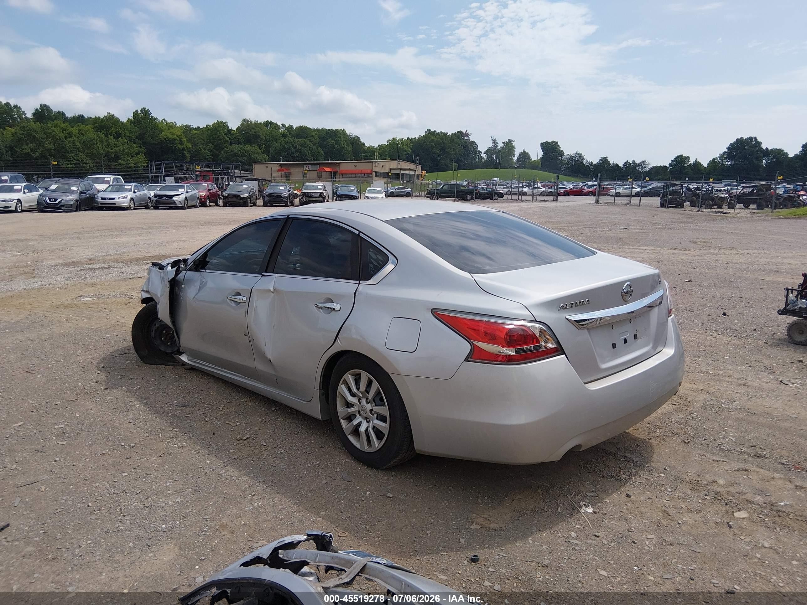 2015 Nissan Altima 2.5/2.5 S/2.5 Sl/2.5 Sv Silver vin: 1N4AL3AP9FN363570