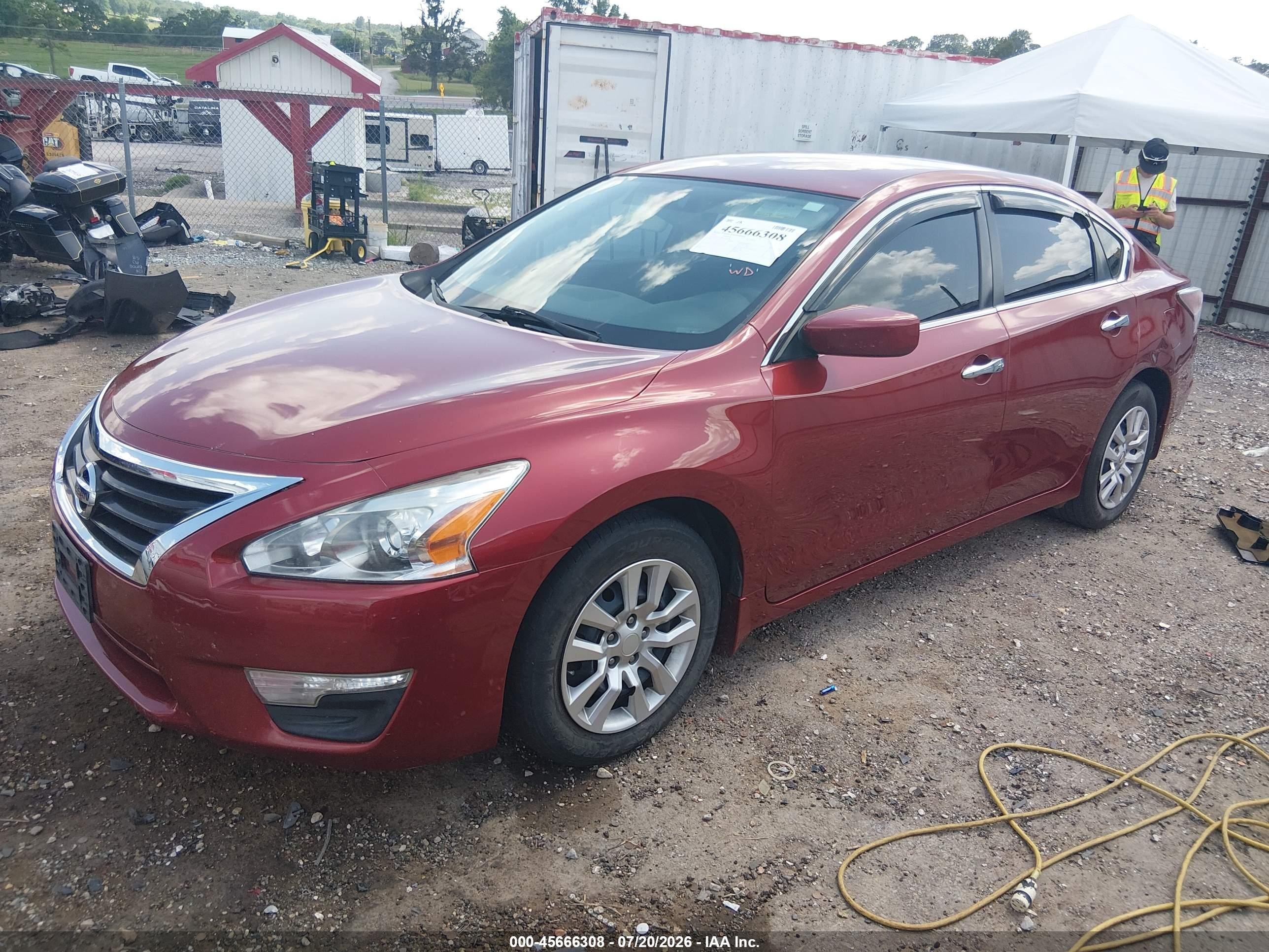 2015 Nissan Altima 2.5 S Red vin: 1N4AL3AP9FN366596