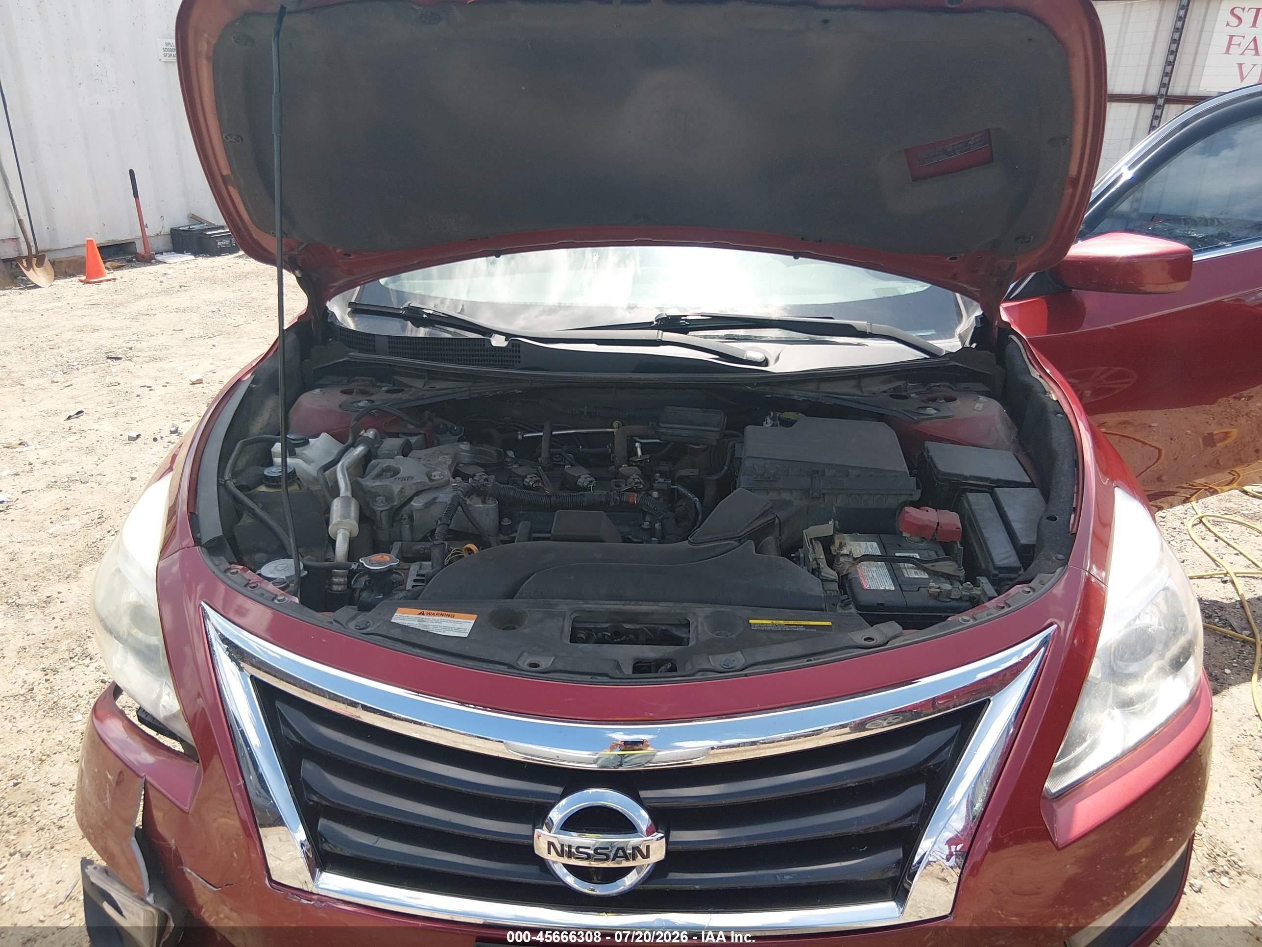 2015 Nissan Altima 2.5 S Red vin: 1N4AL3AP9FN366596
