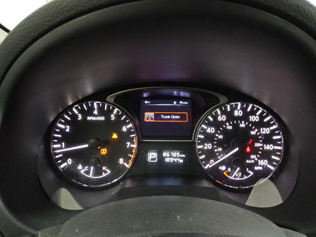 2015 Nissan Altima Black vin: 1N4AL3AP9FN369661 Damage: Warning Light - Air Bag, On, Unacceptable