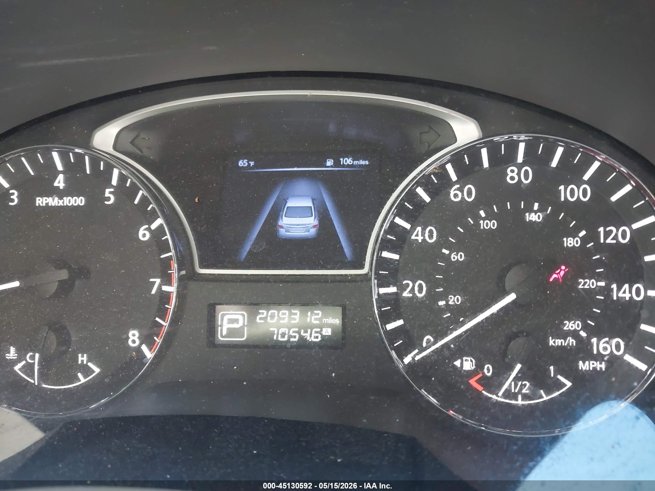 2015 Nissan Altima 2.5 S Белый vin: 1N4AL3AP9FN372589