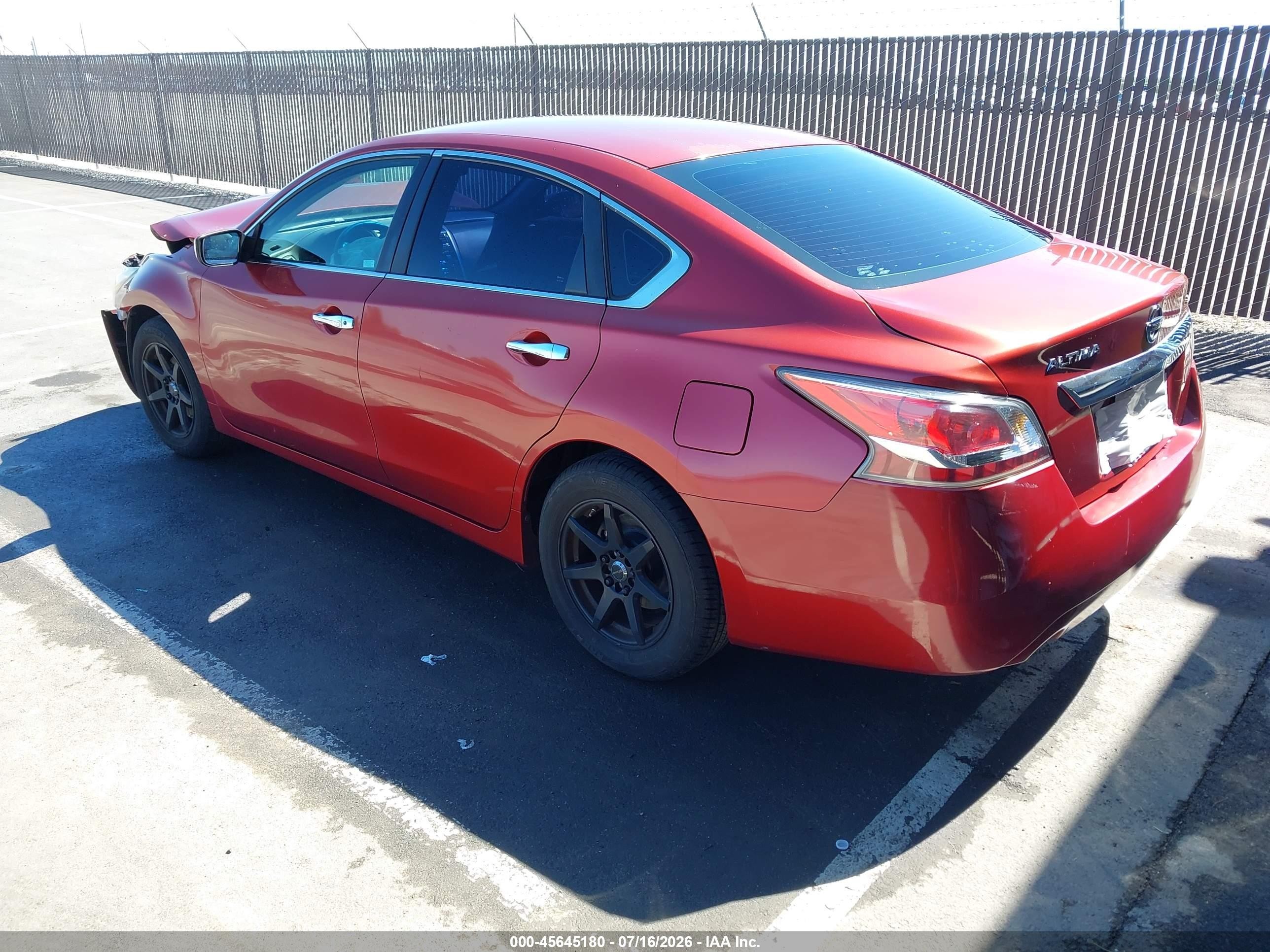 2015 Nissan Altima 2.5/2.5 S/2.5 Sl/2.5 Sv Red vin: 1N4AL3AP9FN375394
