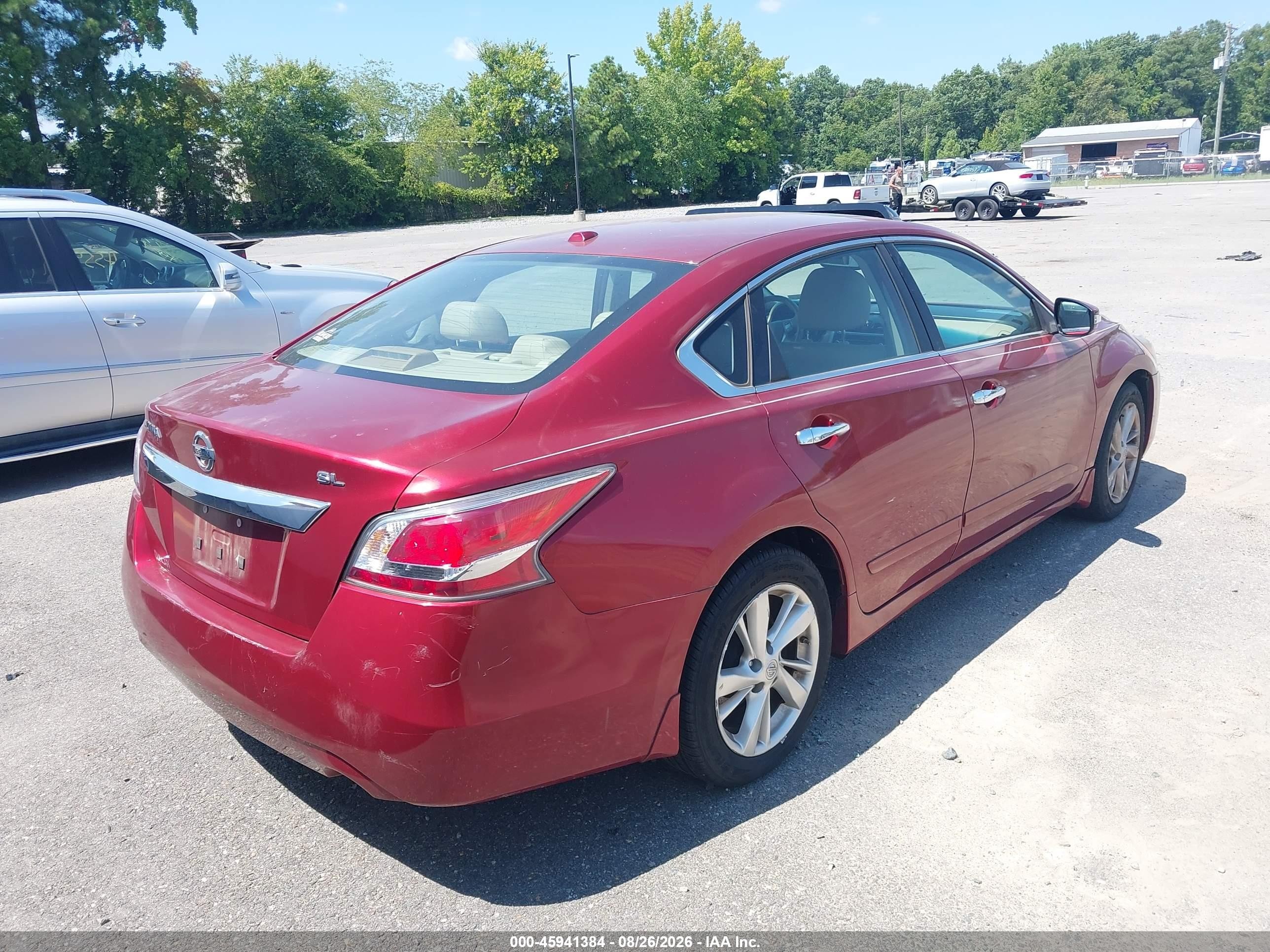 2015 Nissan Altima 2.5 Sl Red vin: 1N4AL3AP9FN381955