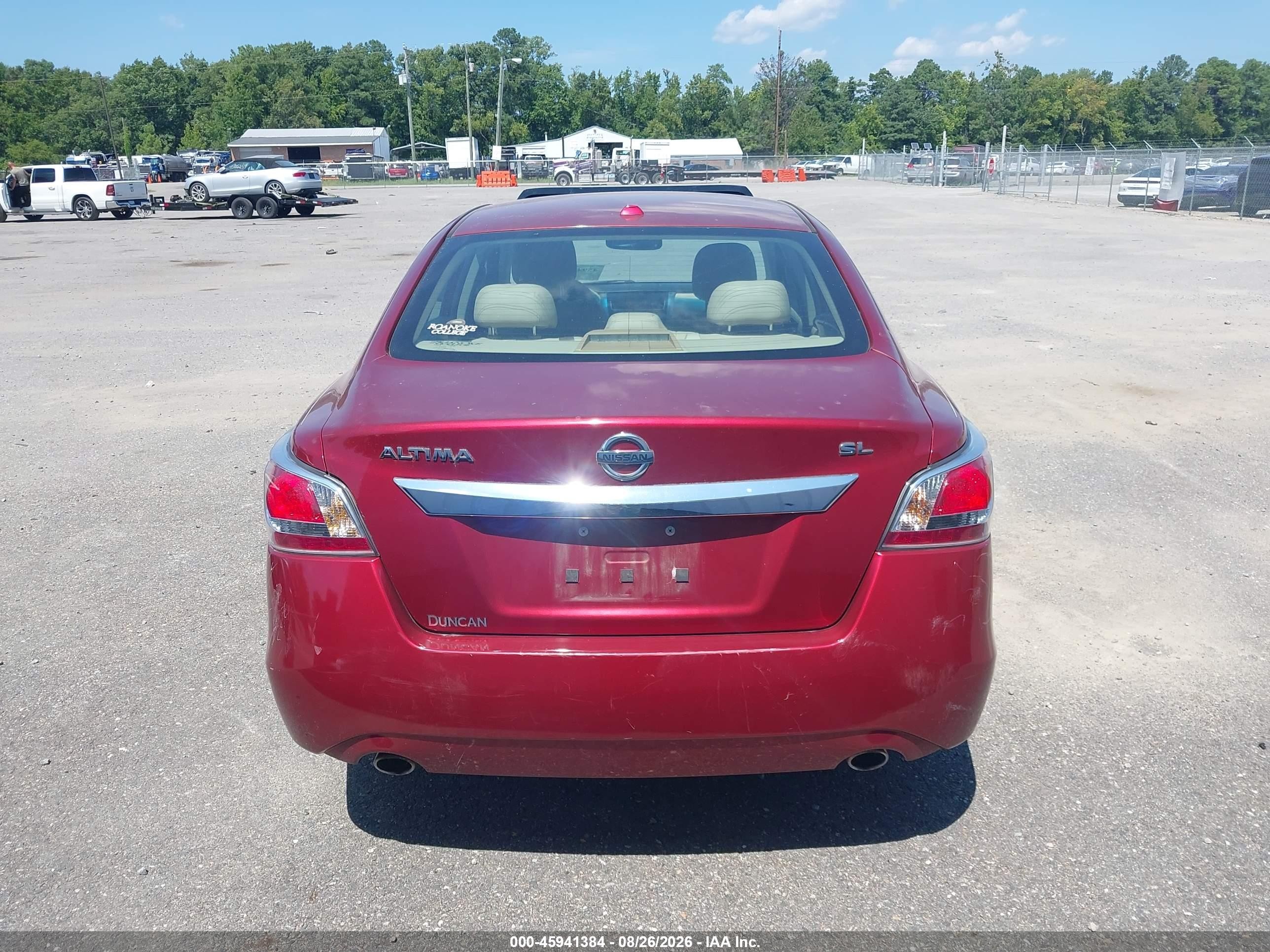 2015 Nissan Altima 2.5 Sl Red vin: 1N4AL3AP9FN381955
