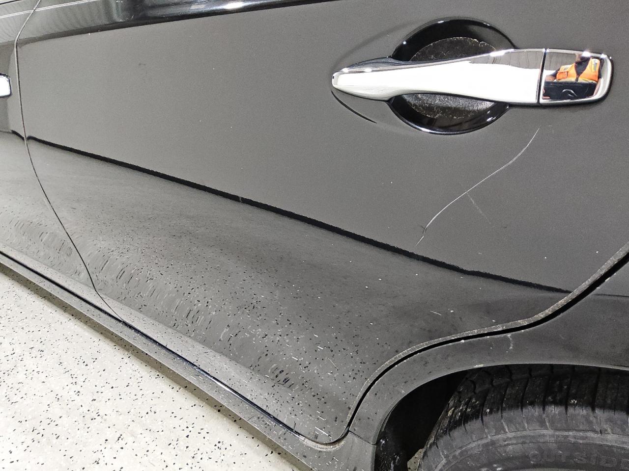 2015 Nissan Altima 2.5 S Black vin: 1N4AL3AP9FN406160 Damage: Left Rear Door, Heavy Scratch, 6 To 7 Inches