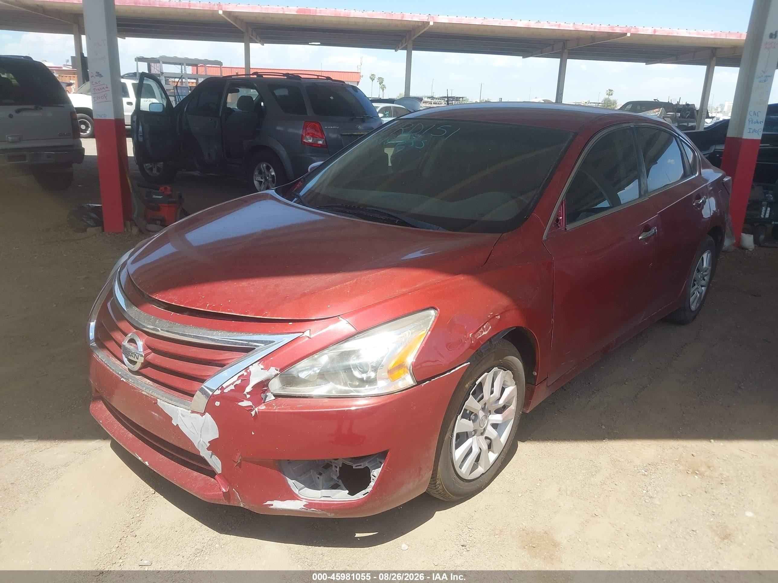 2015 Nissan Altima 2.5 S Burgundy vin: 1N4AL3AP9FN407888