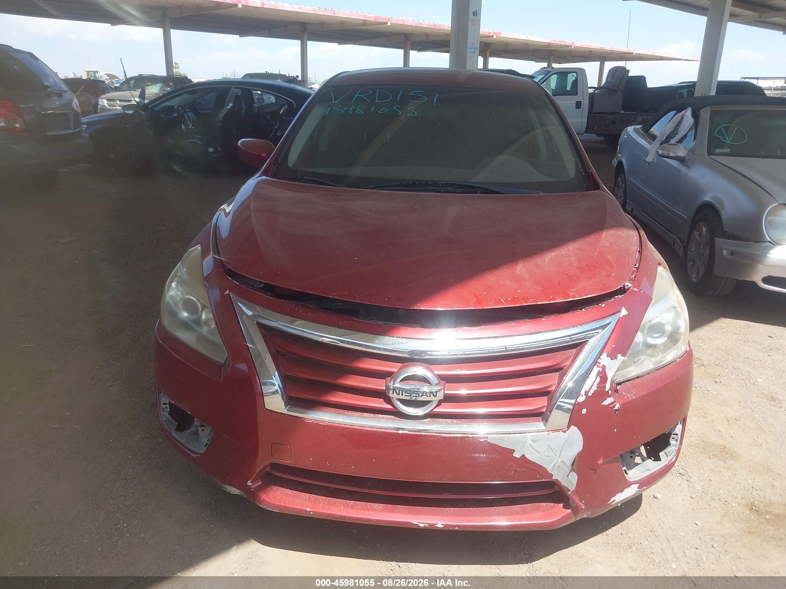 2015 Nissan Altima 2.5 S Burgundy vin: 1N4AL3AP9FN407888