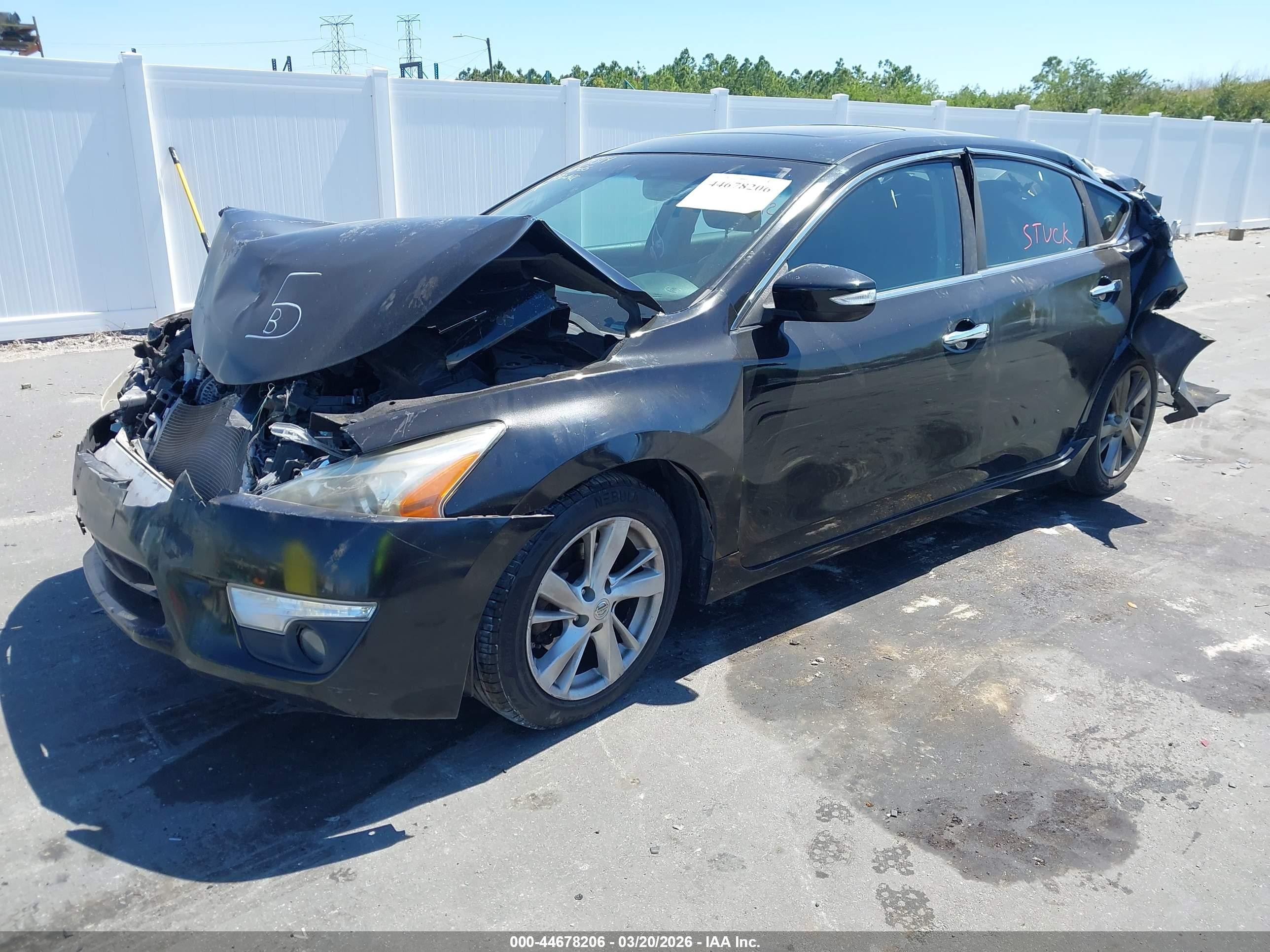 2015 Nissan Altima 2.5 Sl Black vin: 1N4AL3AP9FN861963