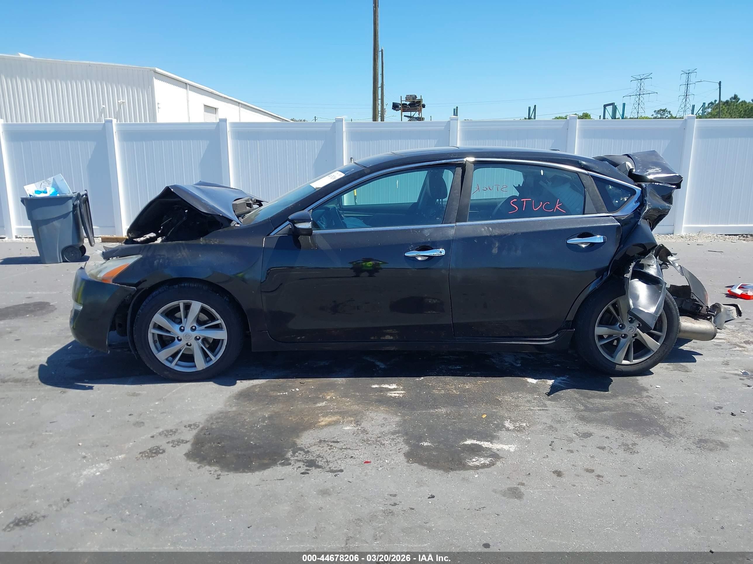 2015 Nissan Altima 2.5 Sl Black vin: 1N4AL3AP9FN861963