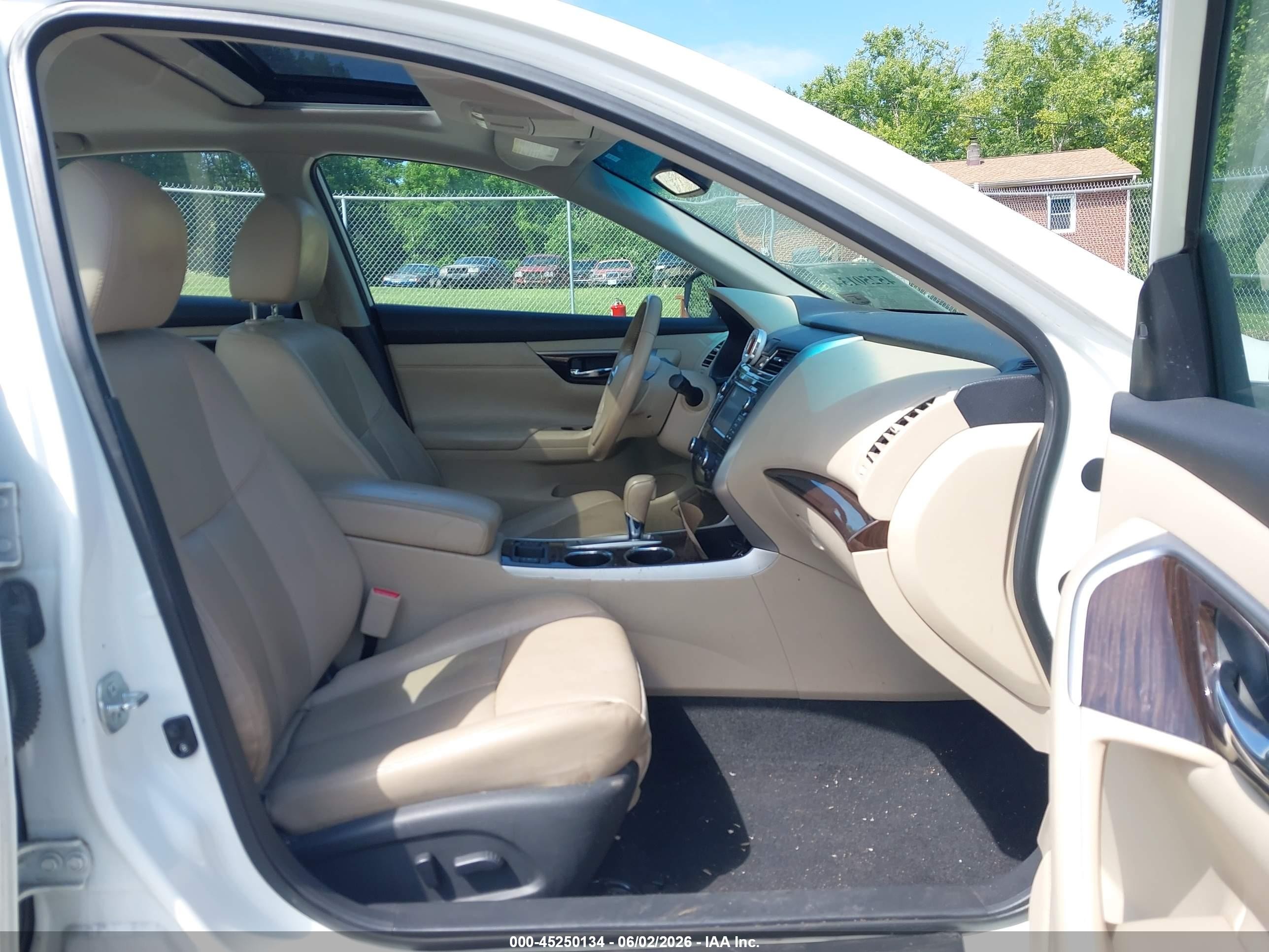 2015 Nissan Altima 2.5 Sl White vin: 1N4AL3AP9FN862000