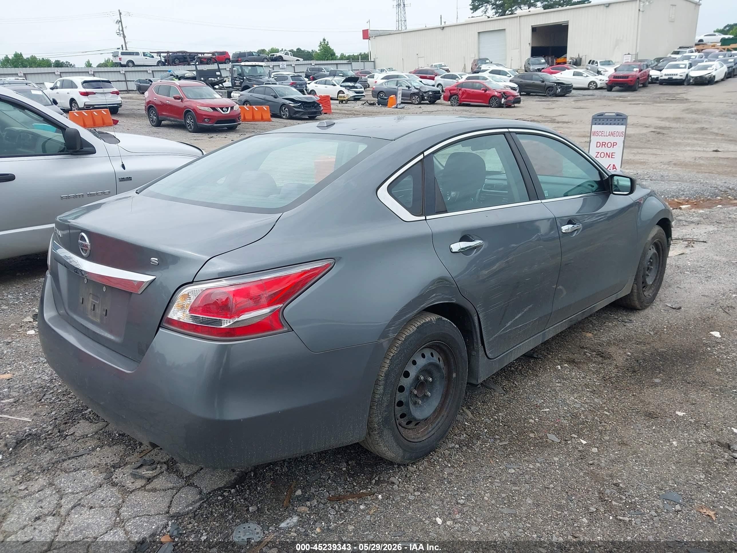 2015 Nissan Altima 2.5/2.5 S/2.5 Sl/2.5 Sv Gray vin: 1N4AL3AP9FN873031