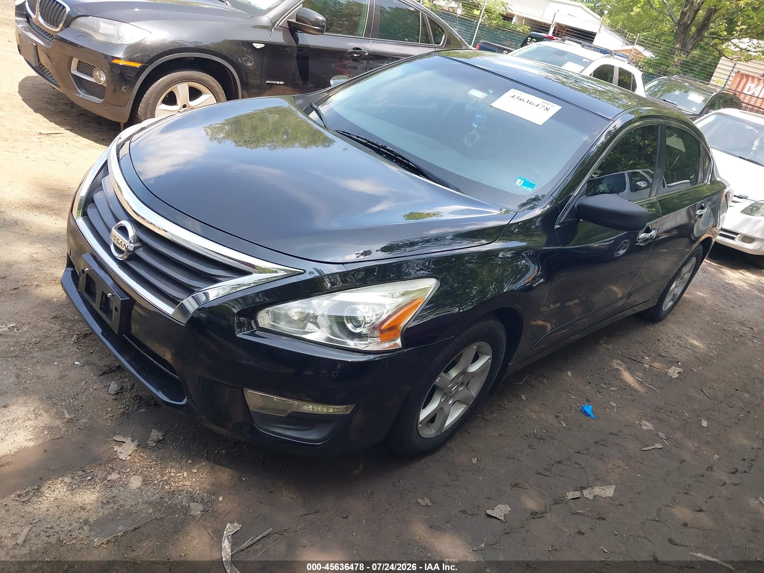 2015 Nissan Altima 2.5 S Black vin: 1N4AL3AP9FN886331