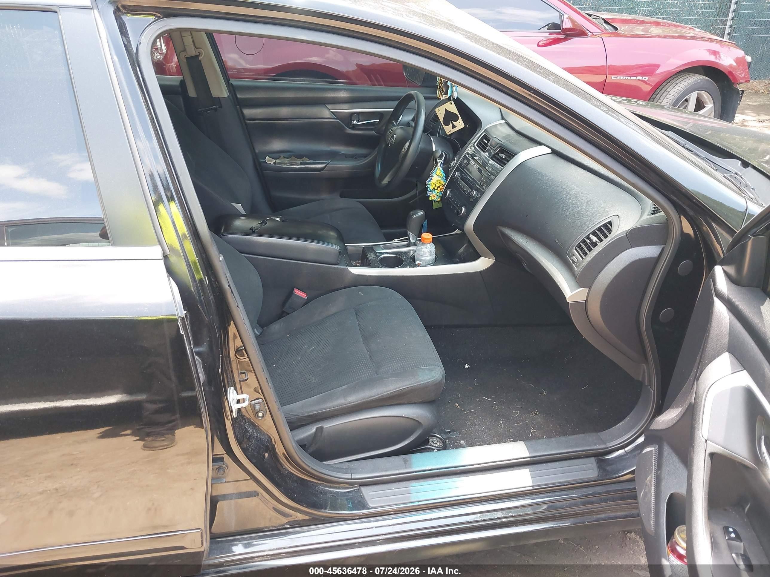 2015 Nissan Altima 2.5 S Black vin: 1N4AL3AP9FN886331