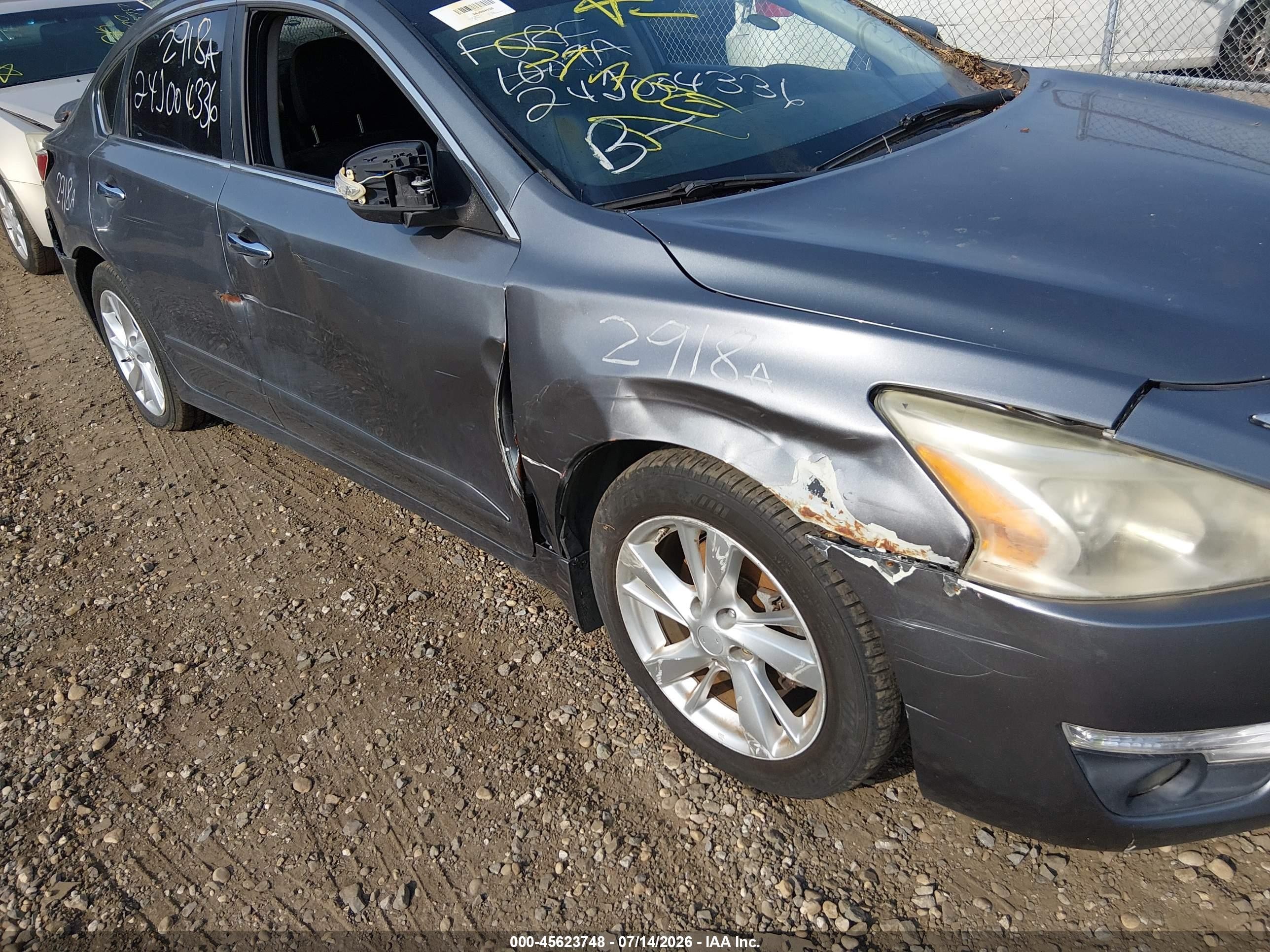 2015 Nissan Altima 2.5 Sl Серый vin: 1N4AL3AP9FN900115
