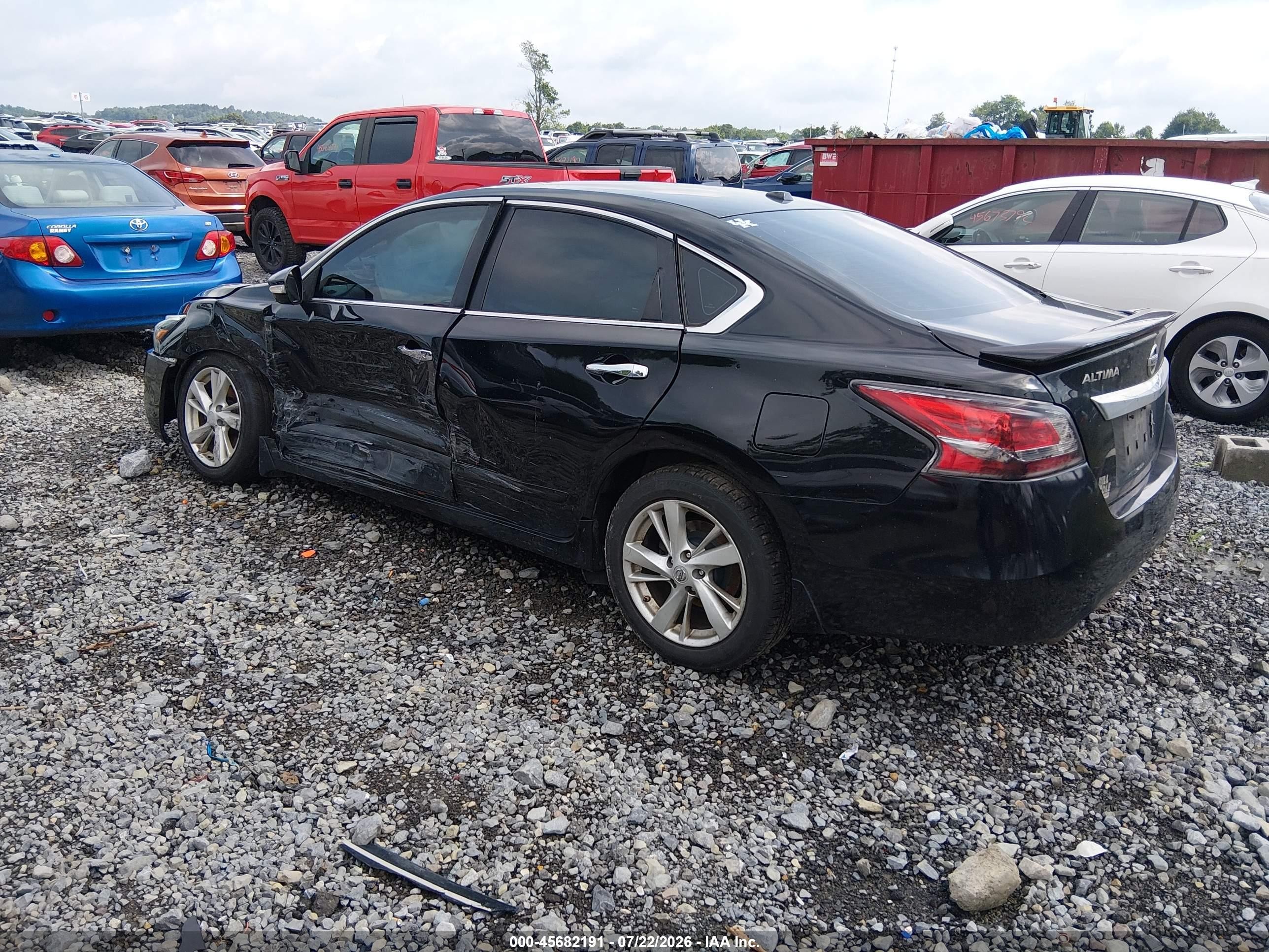 2015 Nissan Altima 2.5 Sl Black vin: 1N4AL3AP9FN921210