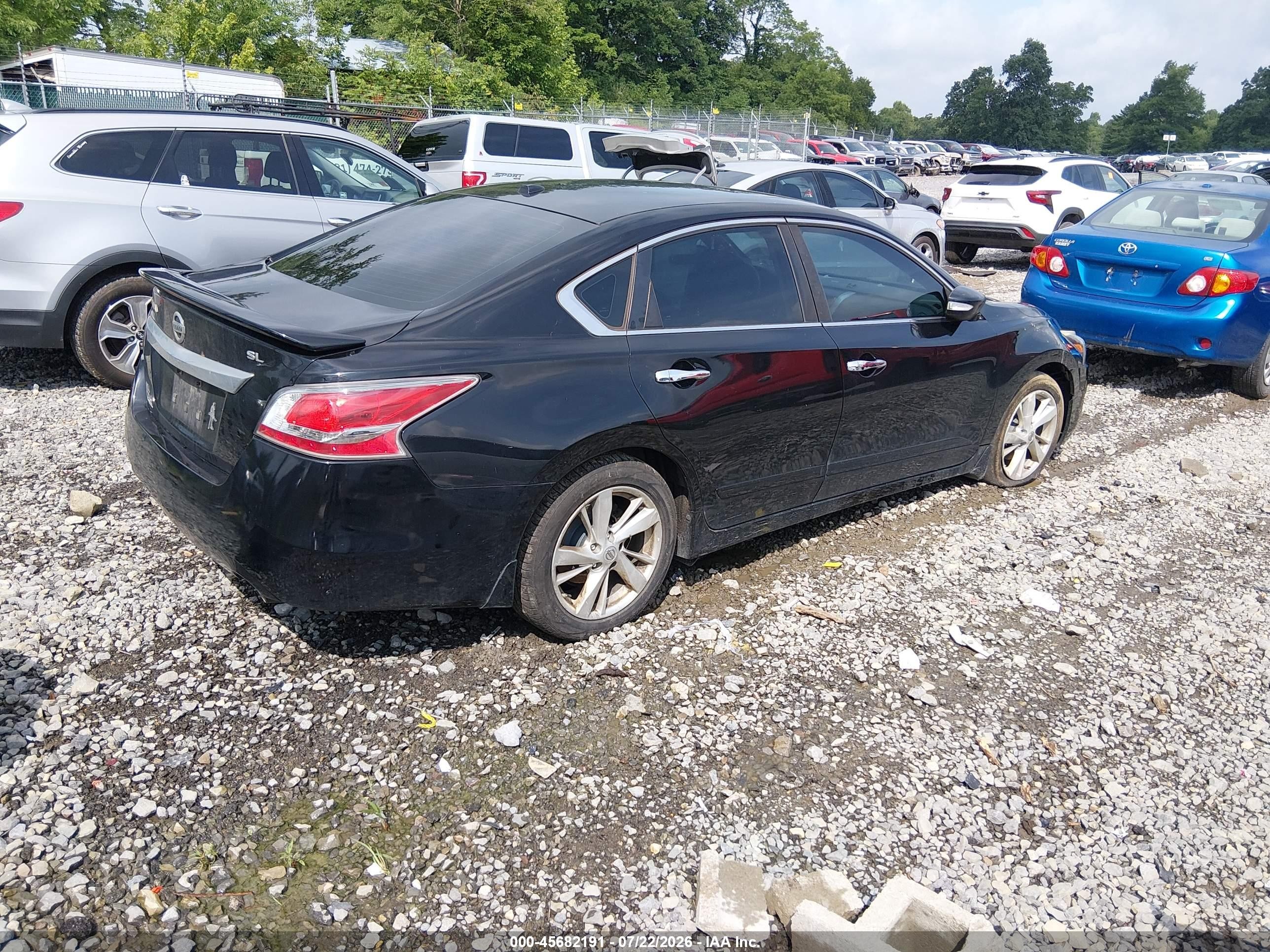 2015 Nissan Altima 2.5 Sl Black vin: 1N4AL3AP9FN921210